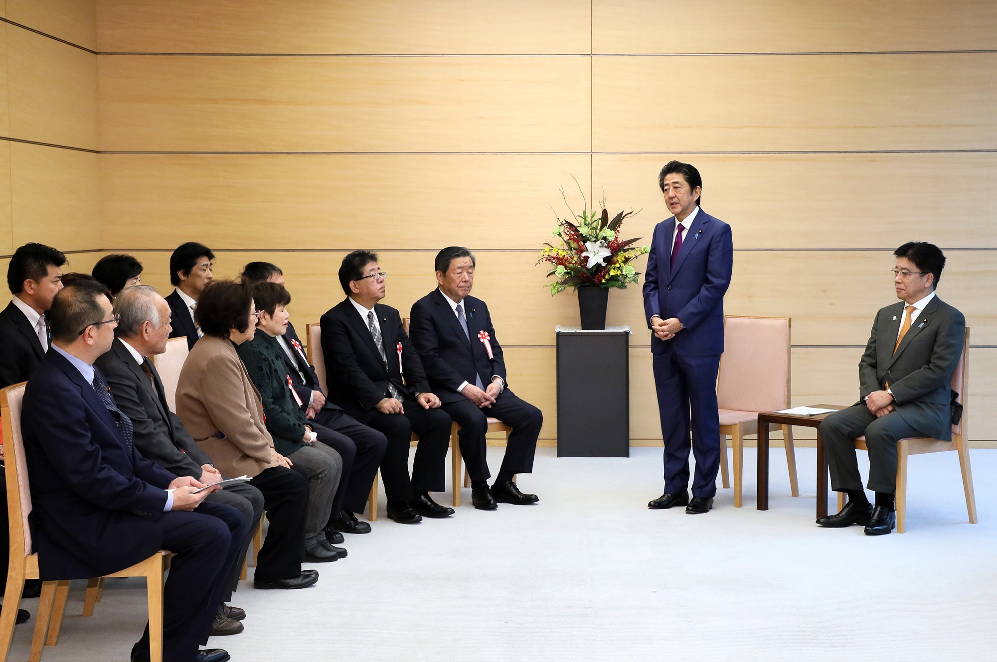 ハンセン病問題の最終解決を進める国会議員懇談会・ハンセン病対策議員懇談会及びハンセン病元患者の御家族による表敬