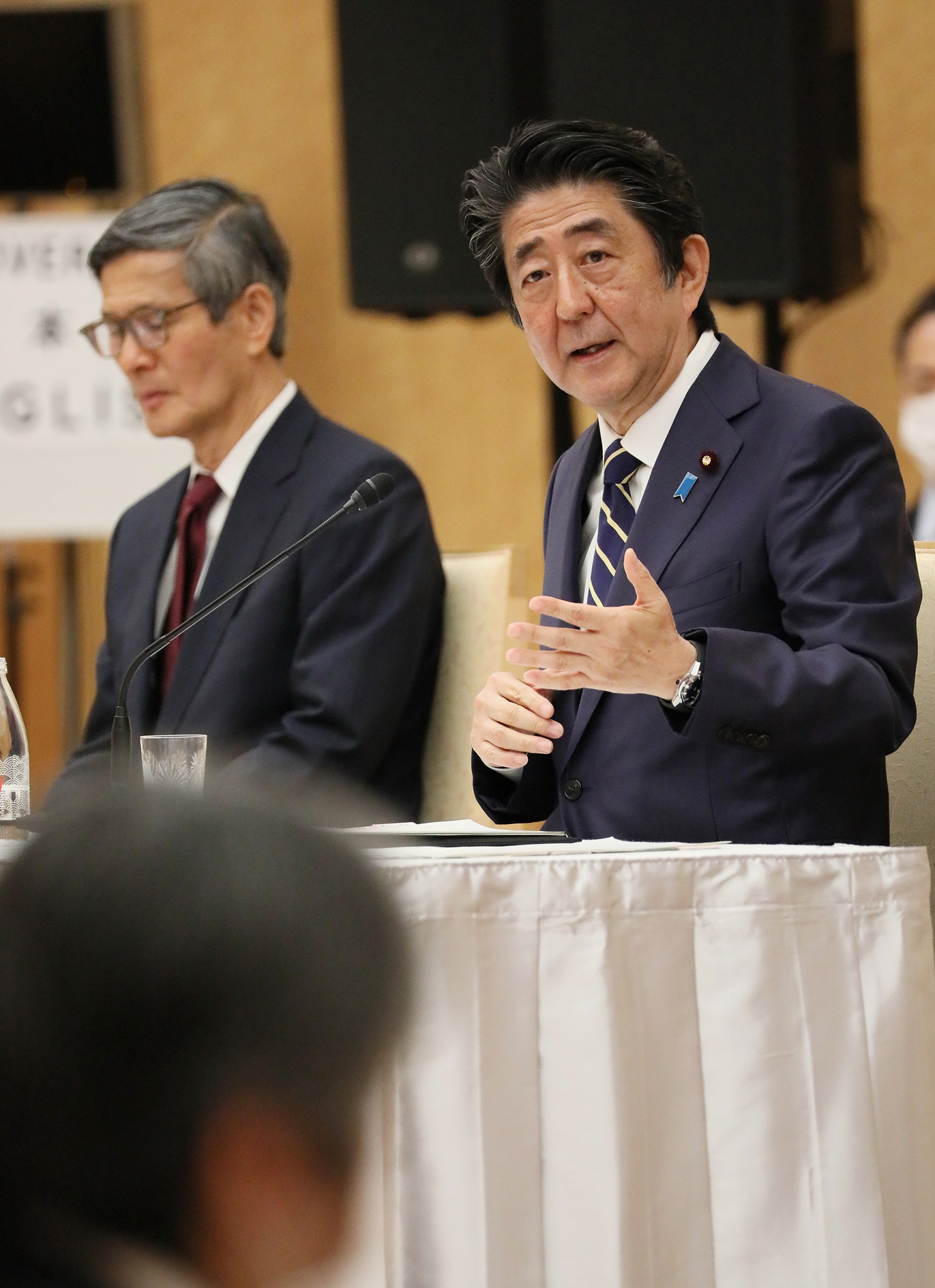 会見を行う安倍総理１７