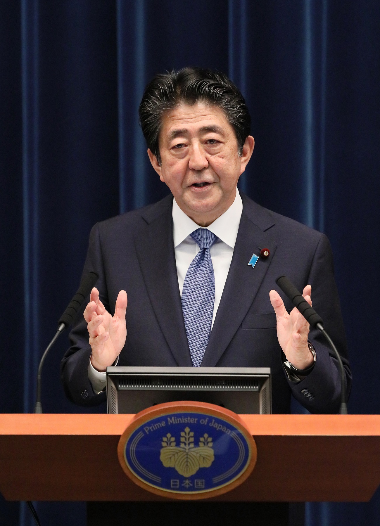 会見を行う安倍総理5