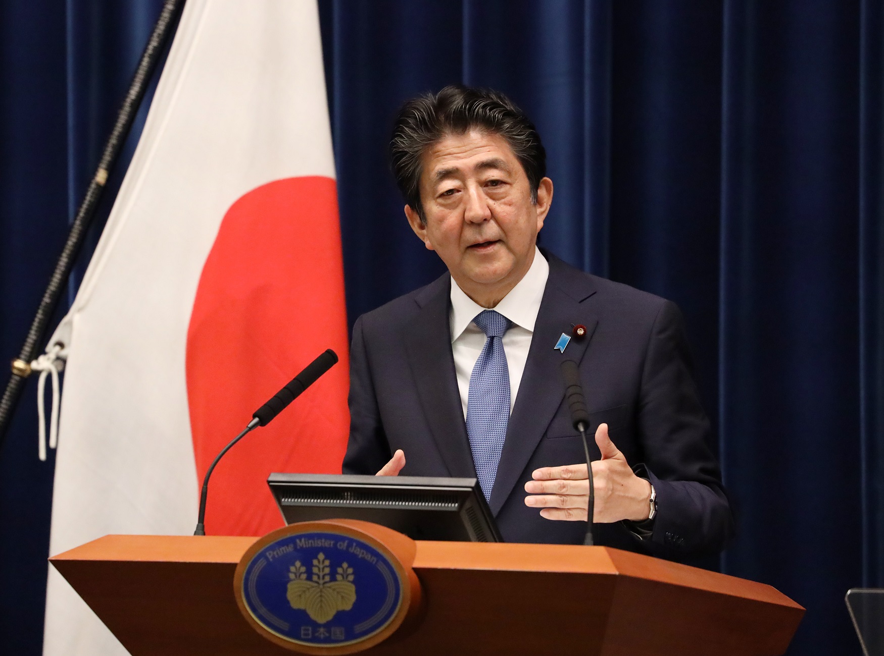 会見を行う安倍総理14