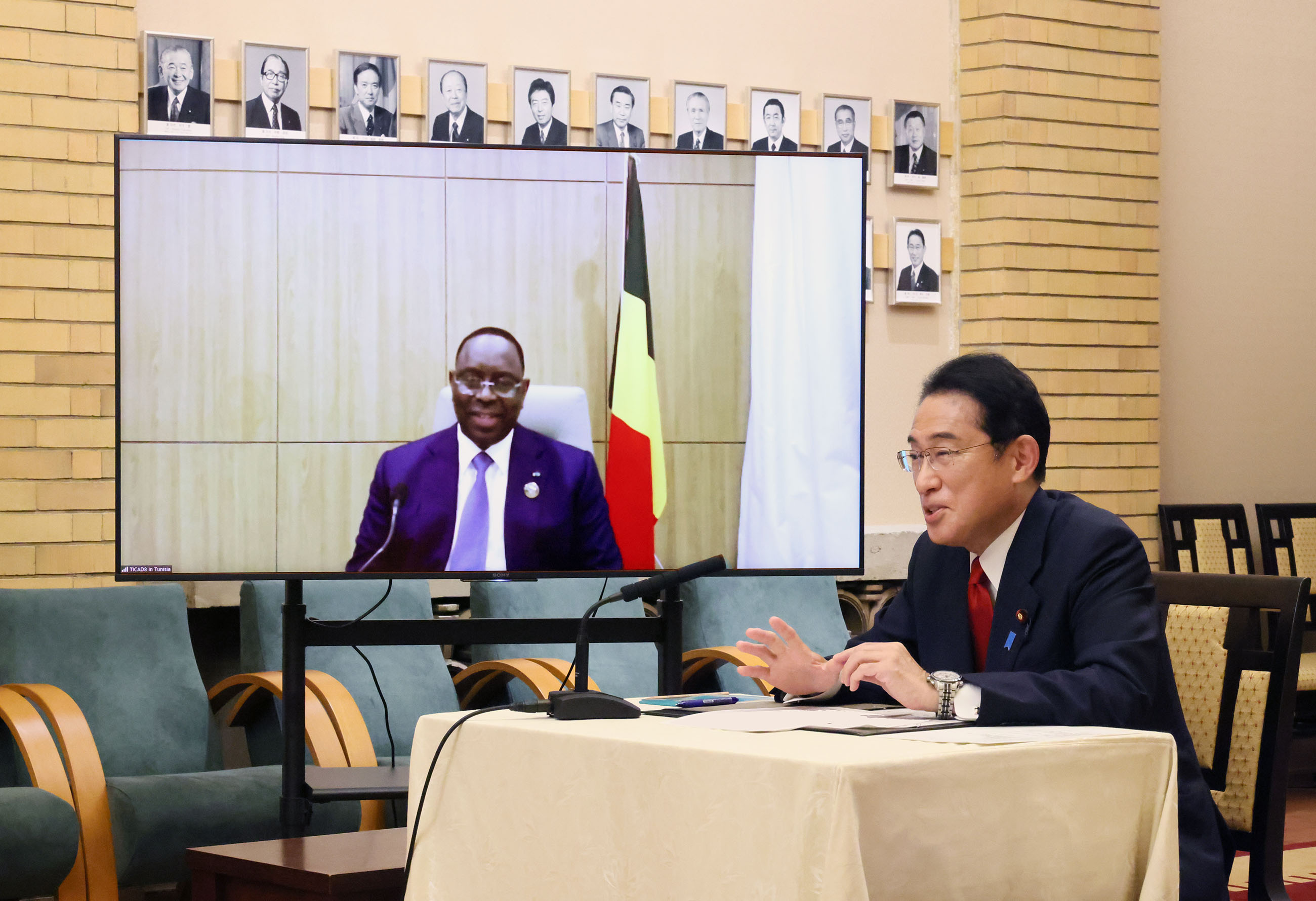 日・セネガル首脳テレビ会談１