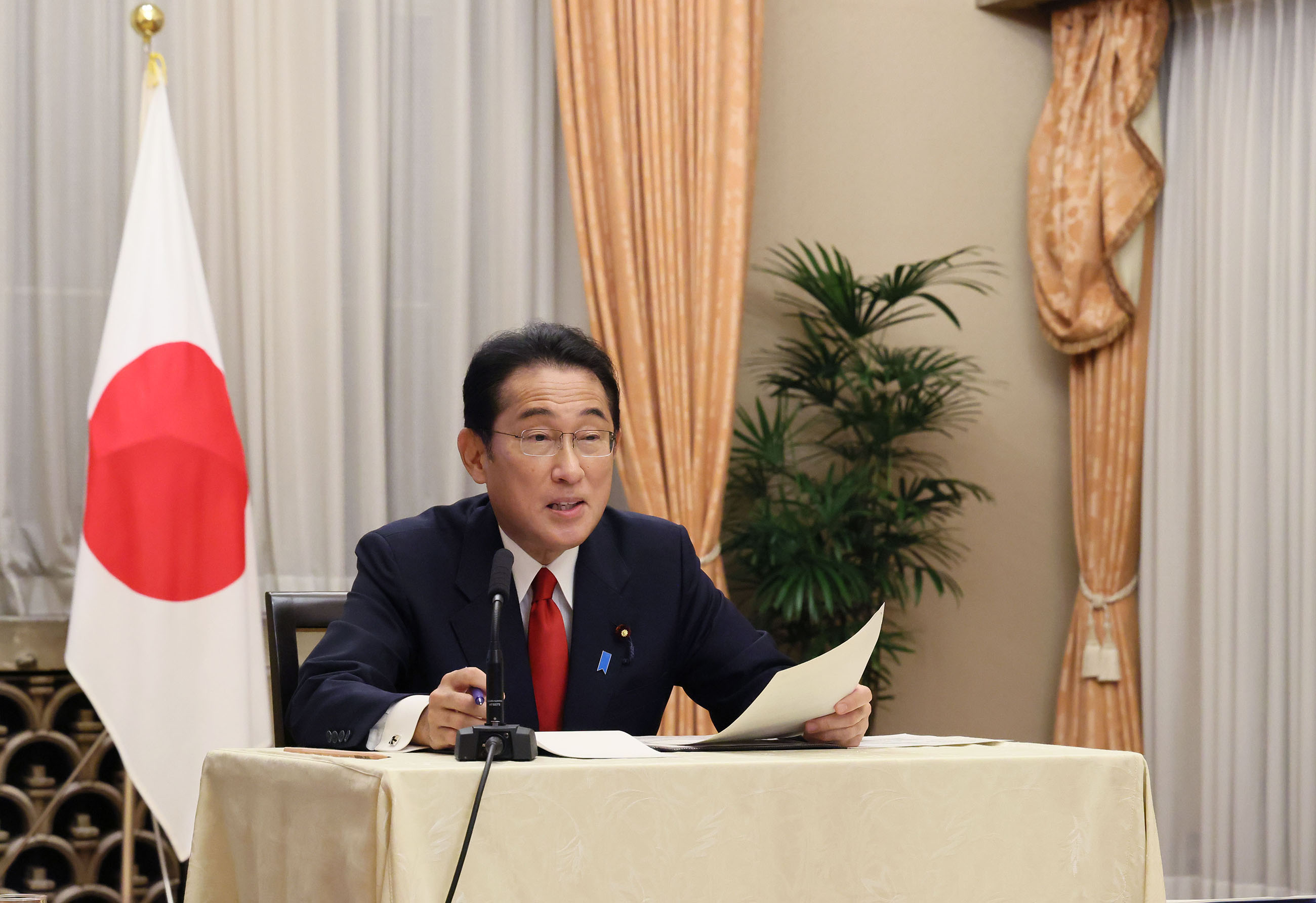 日・セネガル首脳テレビ会談２