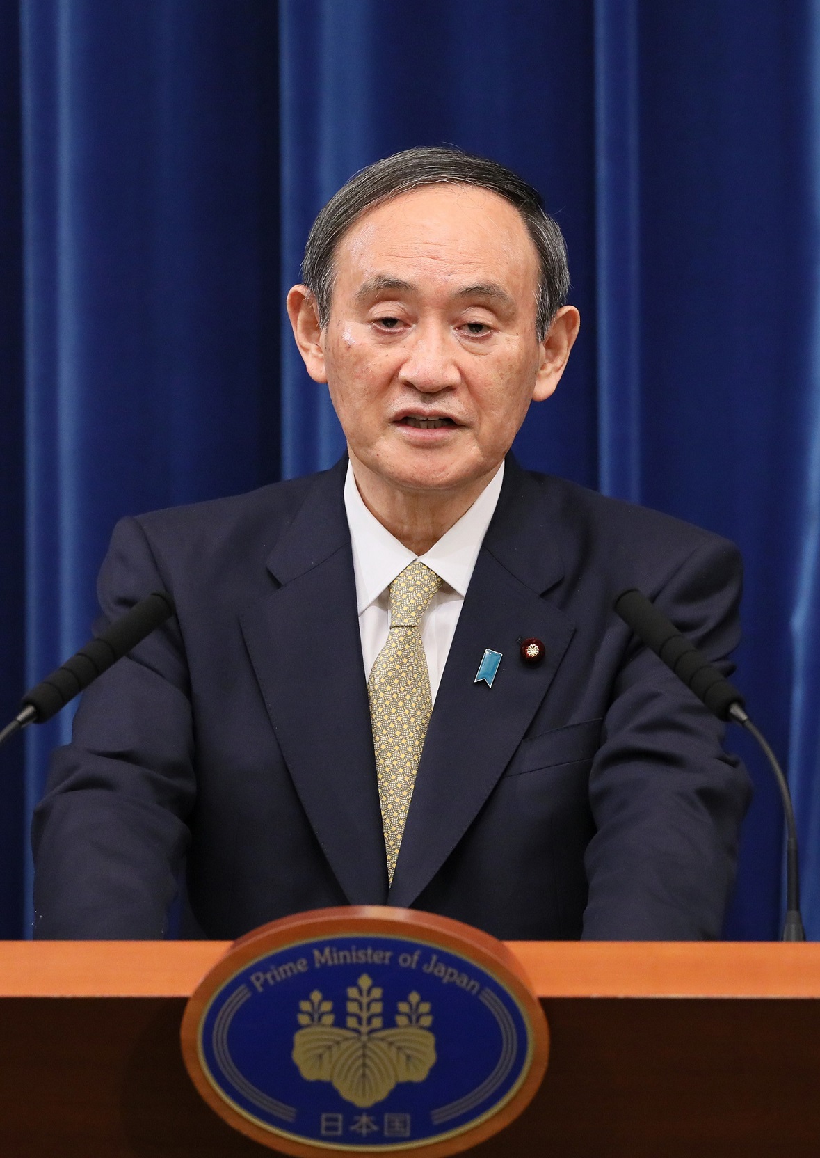 会見を行う菅総理４