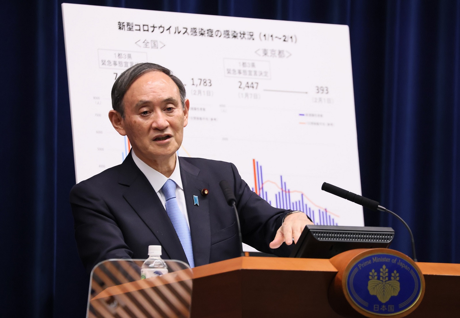 会見を行う菅総理１１