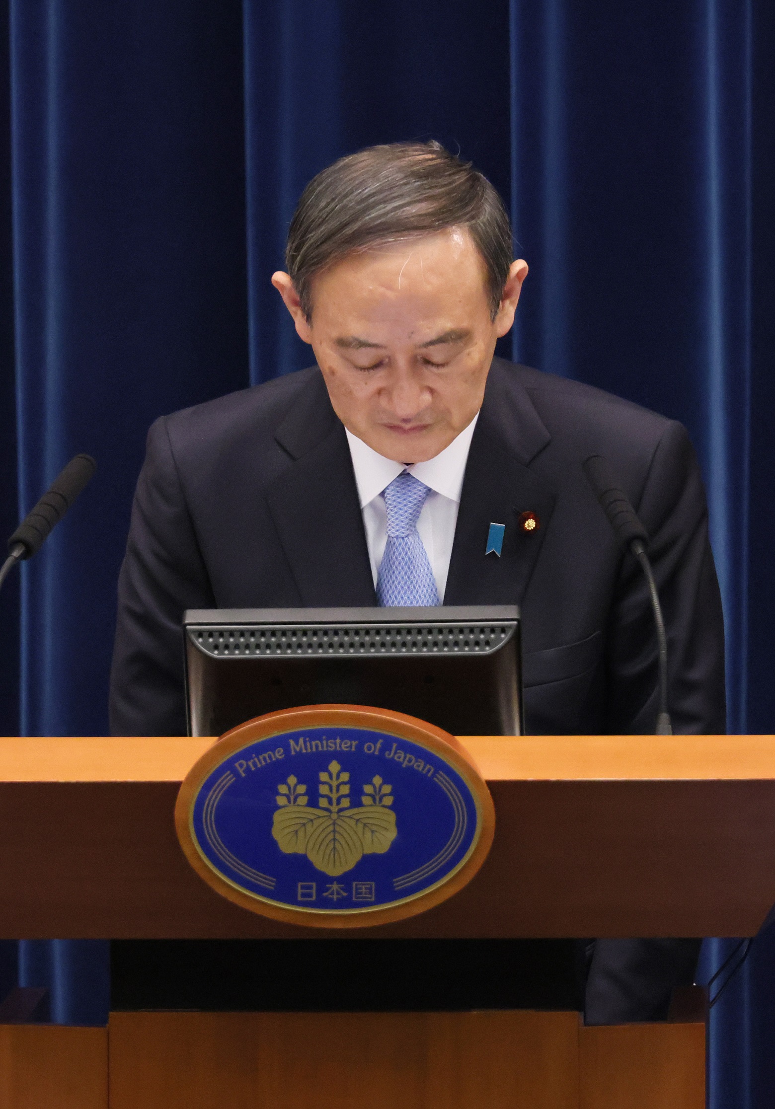 会見を行う菅総理５
