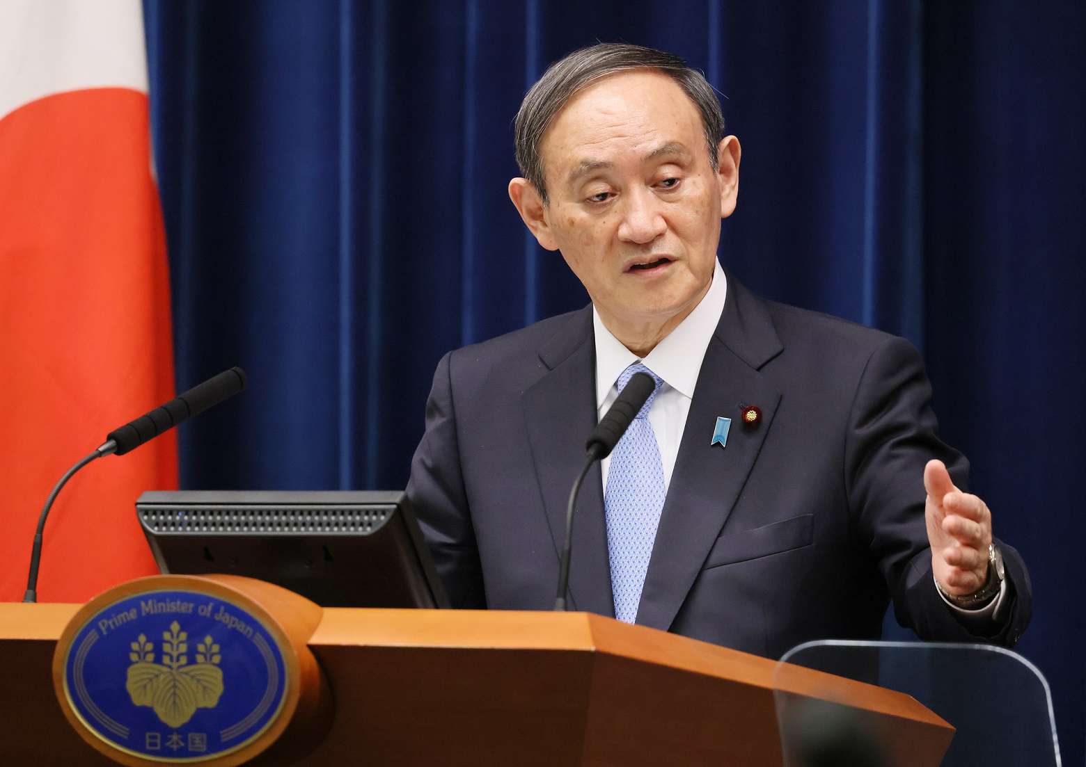 会見を行う菅総理６