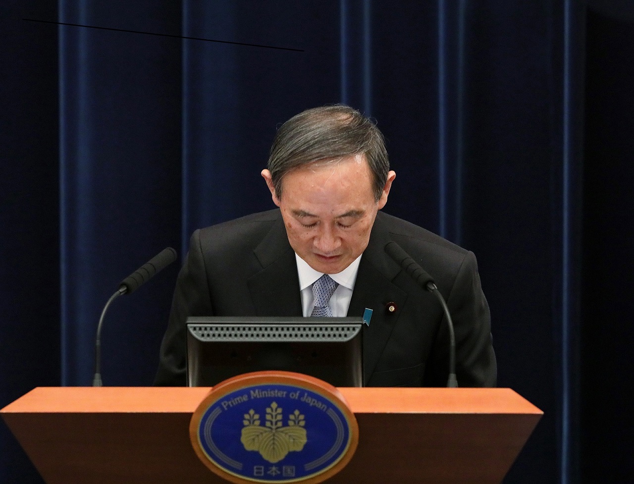 会見を行う菅総理２