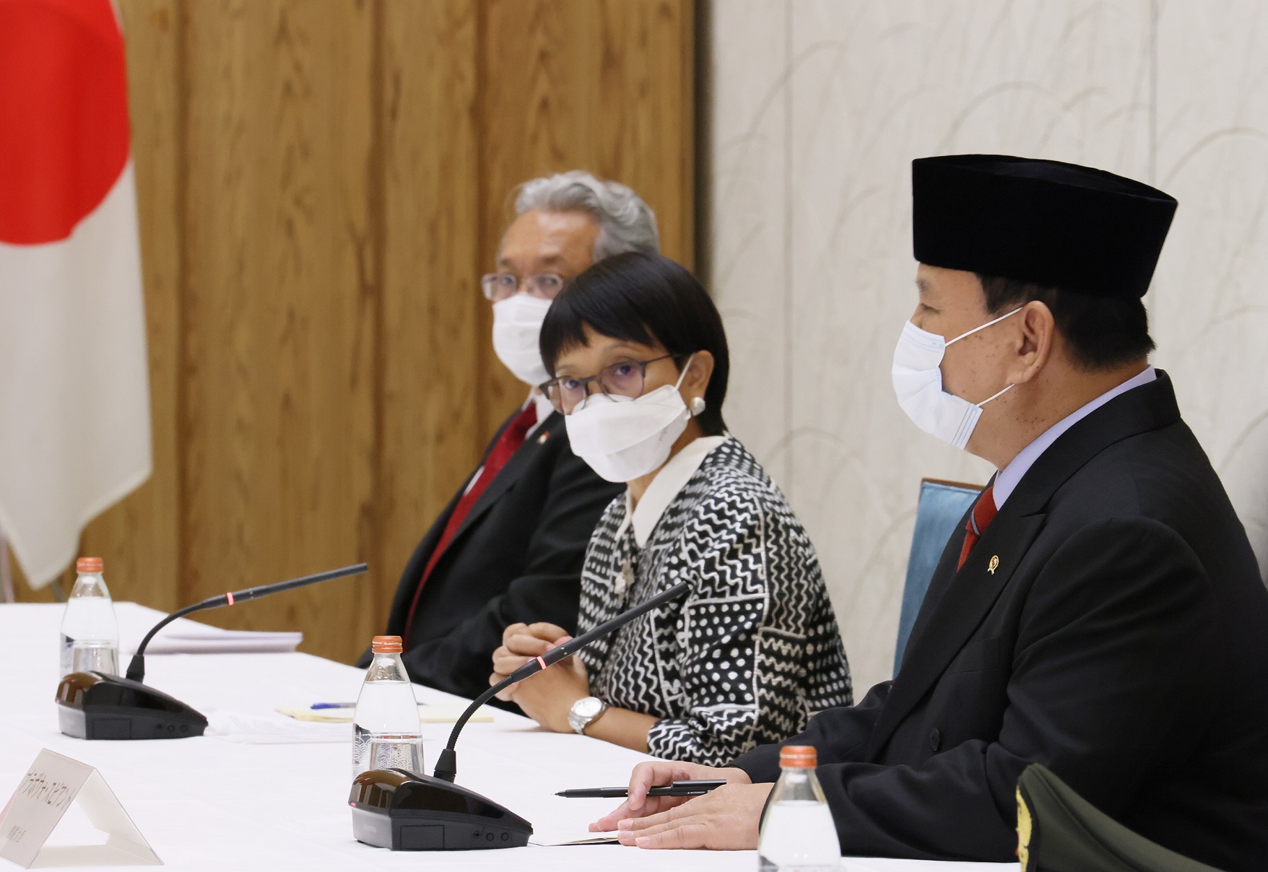 ルトノ・インドネシア外務大臣及びプラボウォ・インドネシア国務大臣による表敬