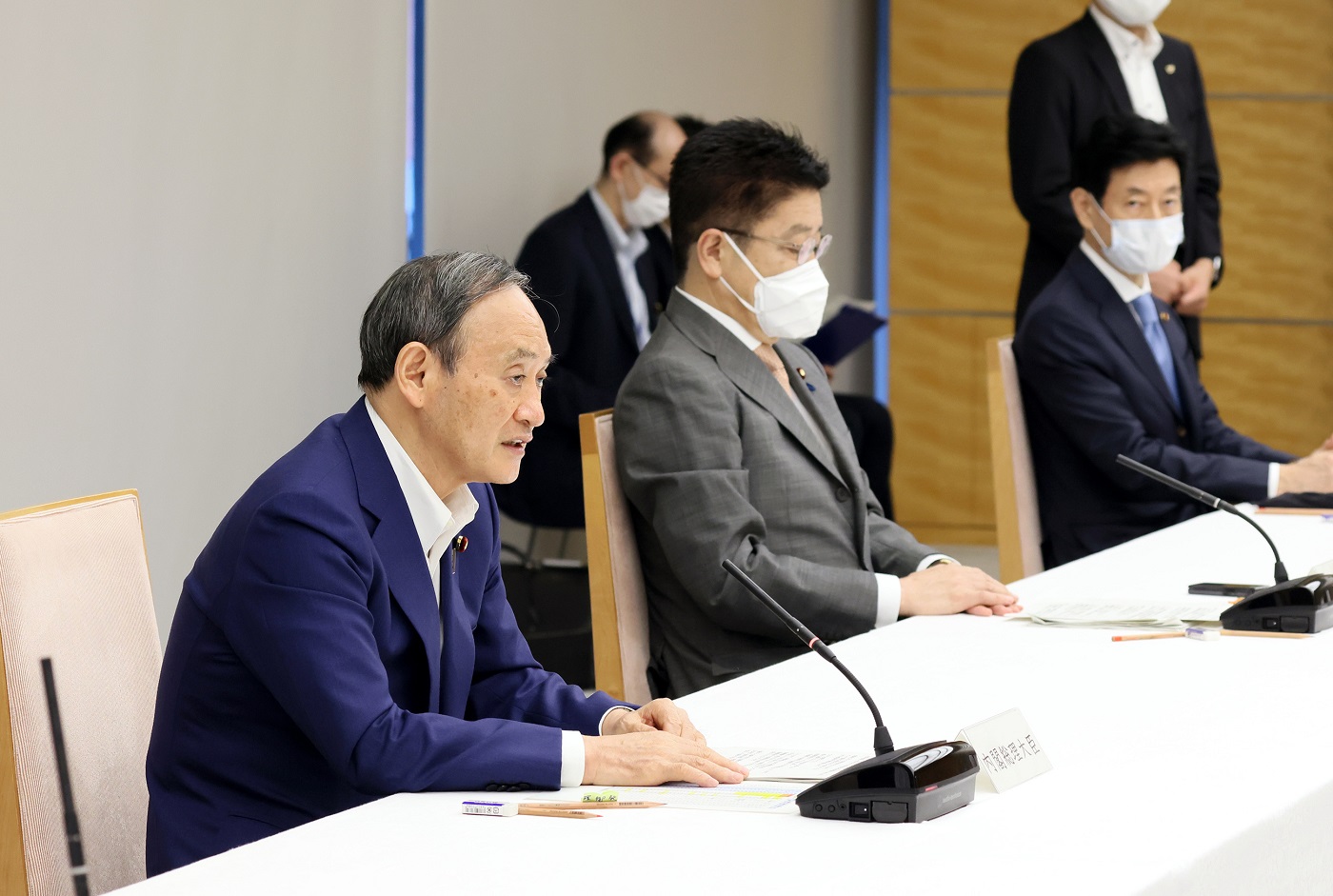 発言する菅総理３