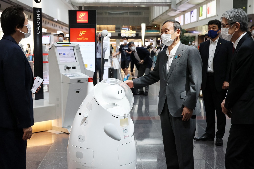 羽田空港（新型コロナワクチン職域接種会場及び検疫検査場）視察