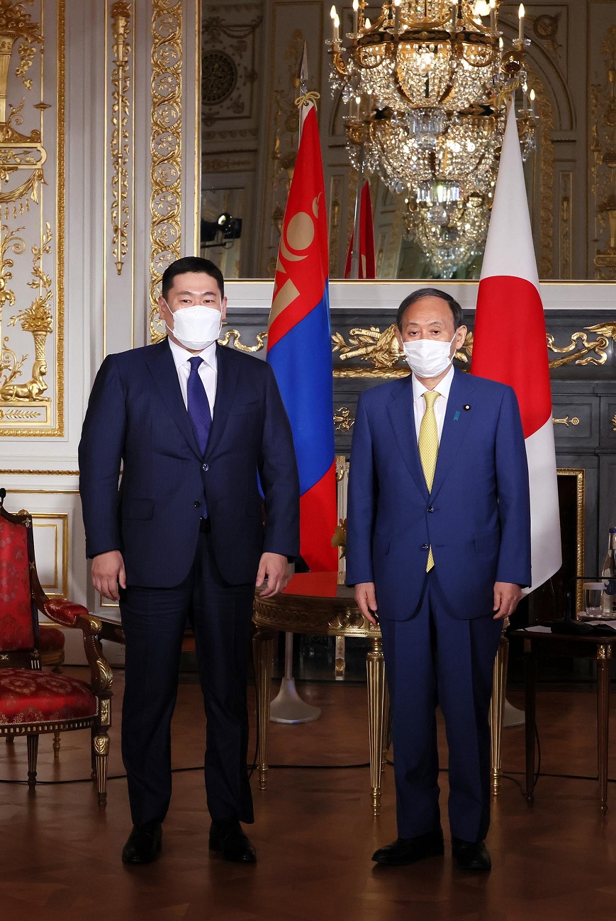 ロヴサンナムスライ・オヨーンエルデネ・モンゴル首相との会談３