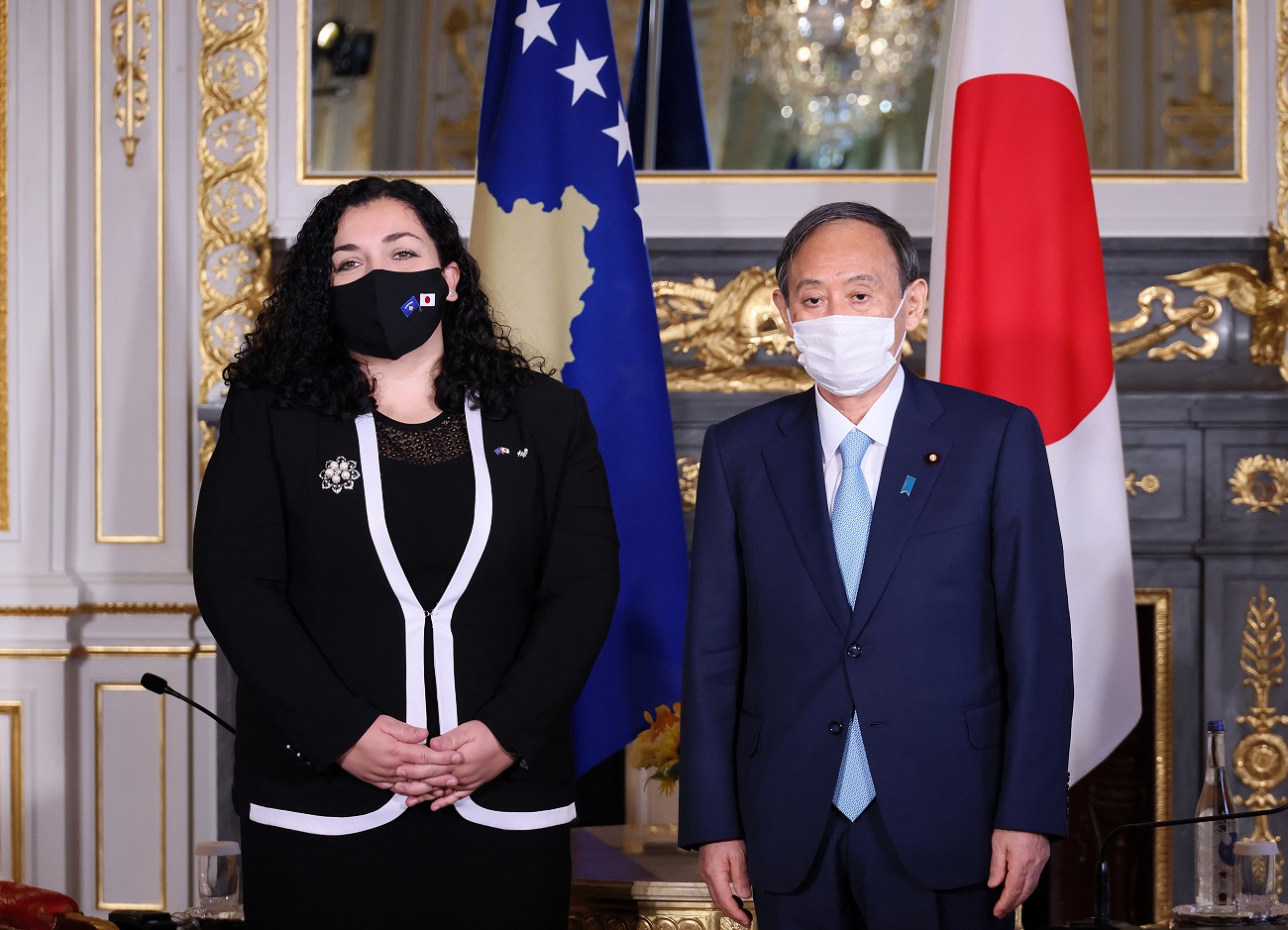 ヴィヨサ・オスマニ・サドリウ・コソボ共和国大統領との会談１