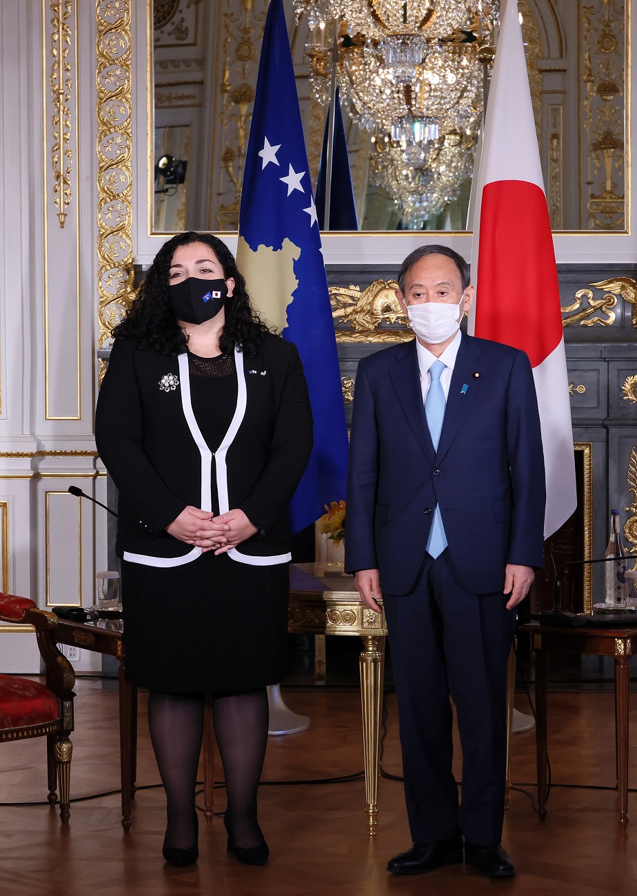 ヴィヨサ・オスマニ・サドリウ・コソボ共和国大統領との会談２