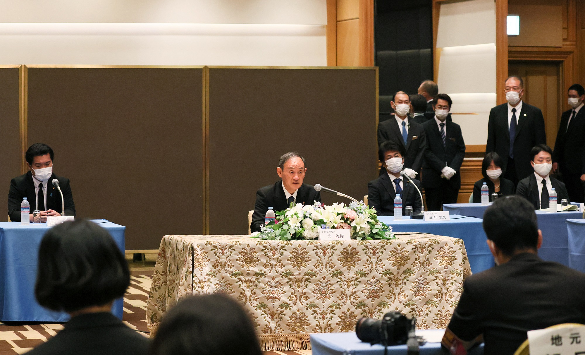 記者会見を行う菅総理２