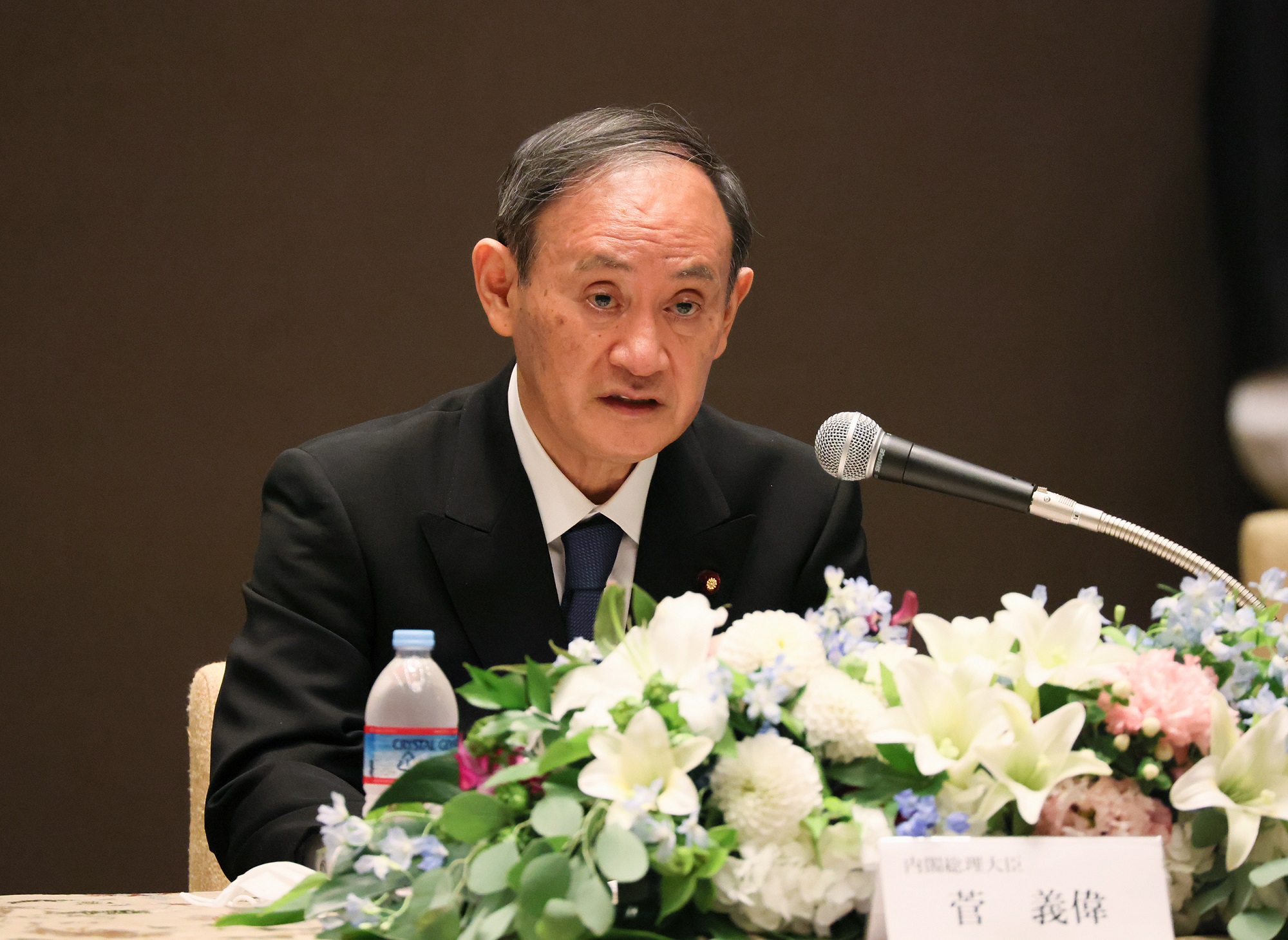 記者会見を行う菅総理１
