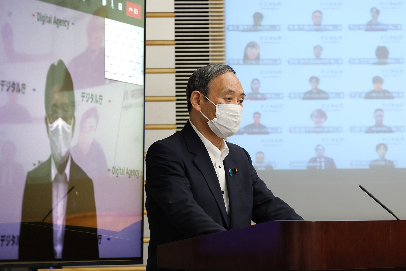 訓示を行う菅総理３