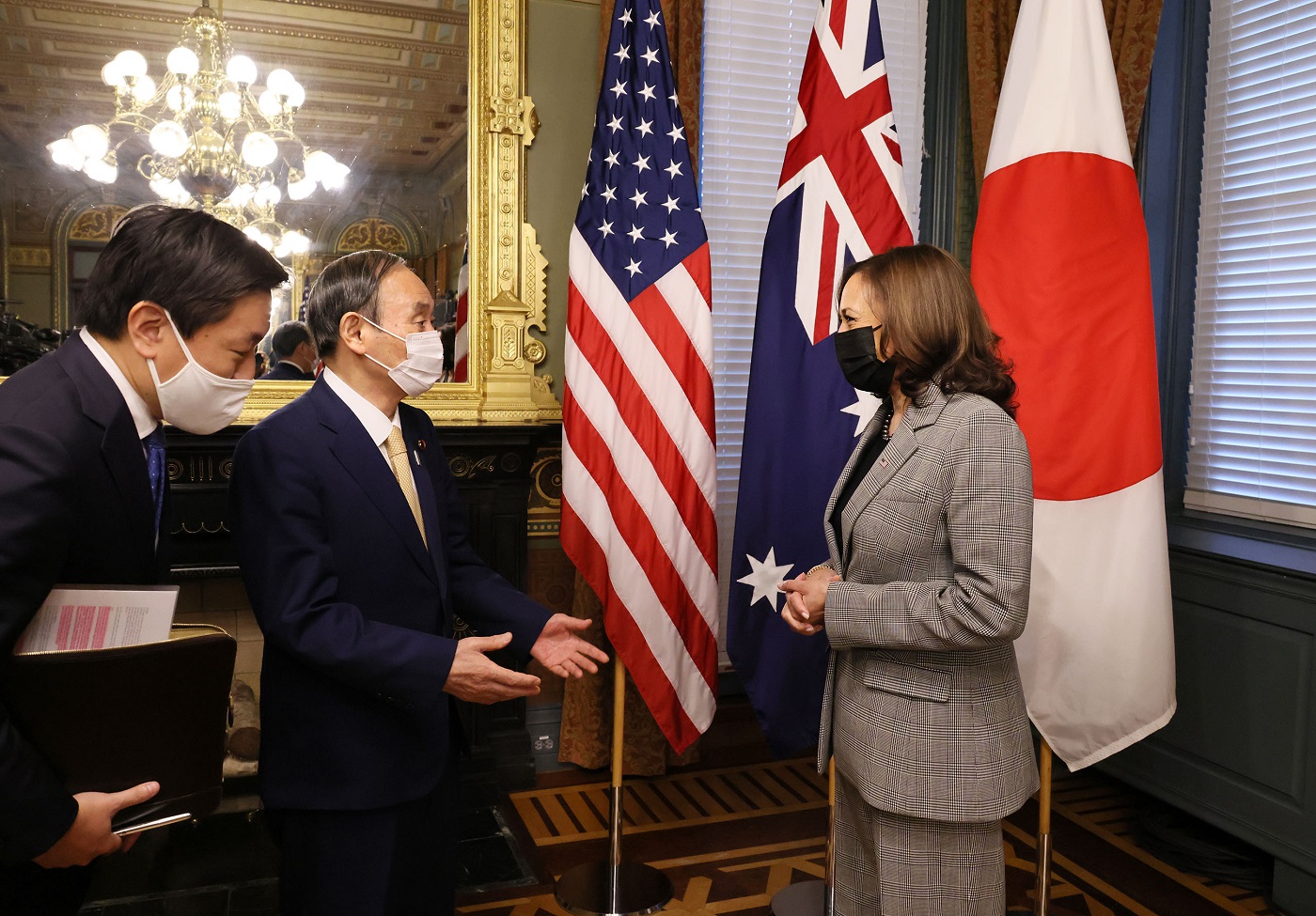 ハリス米副大統領主催懇談会２