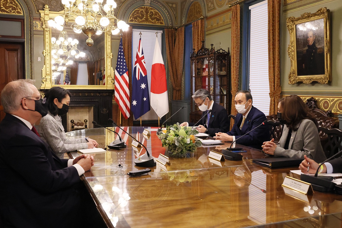 ハリス米副大統領主催懇談会４