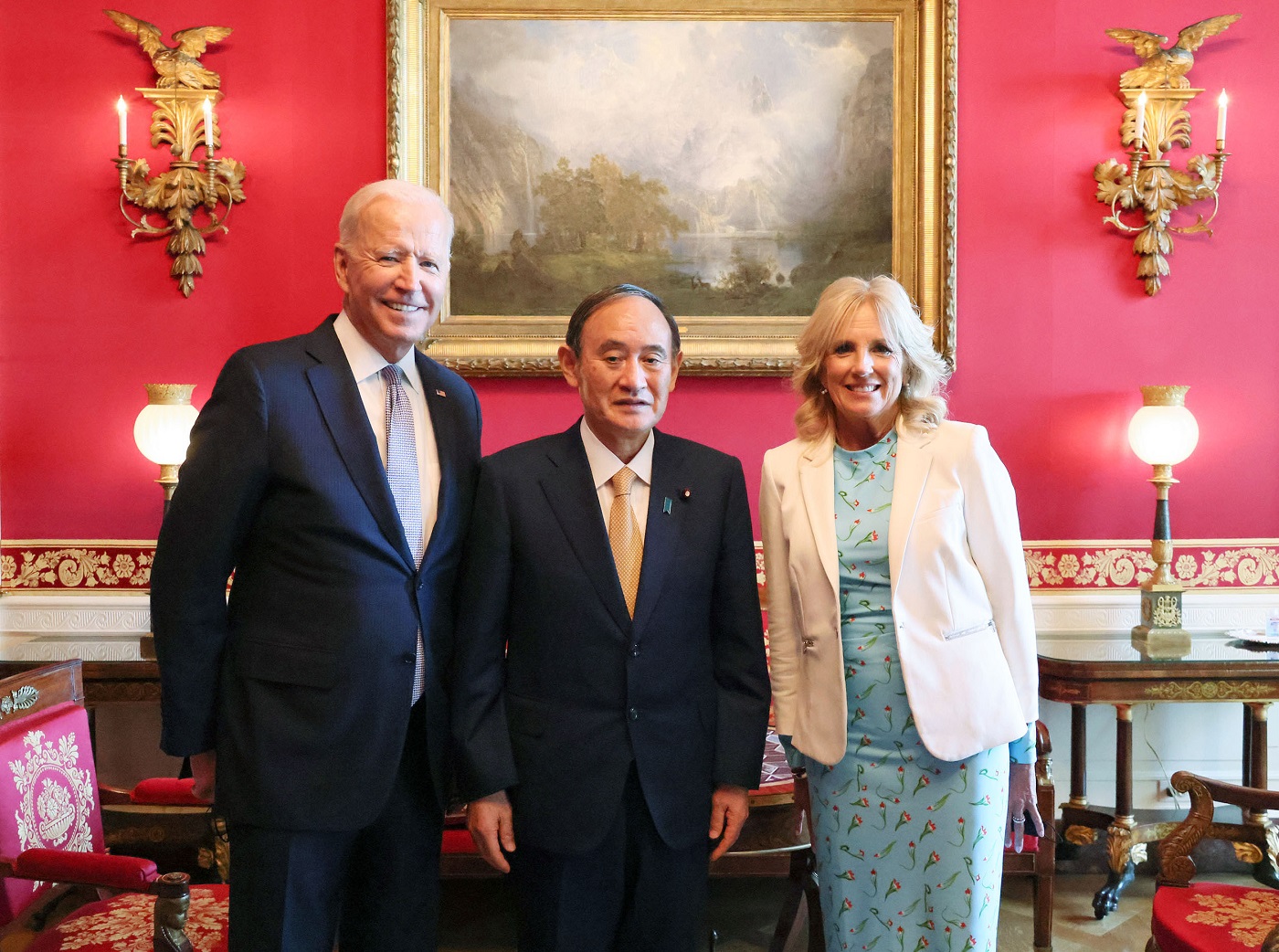 バイデン米大統領夫妻との懇談１