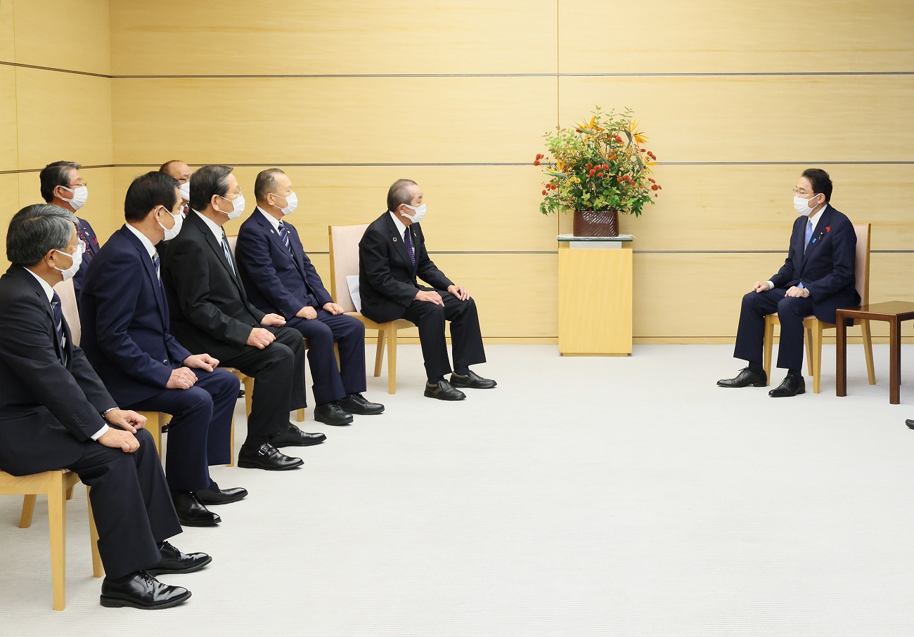 面会する岸田総理２