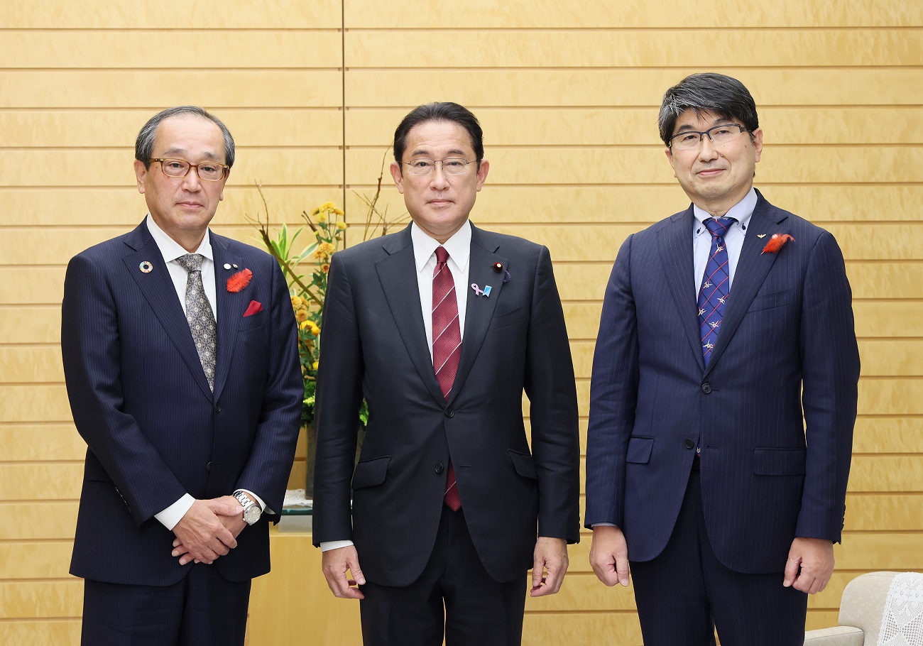 広島市長及び長崎市長による表敬・要請文手交