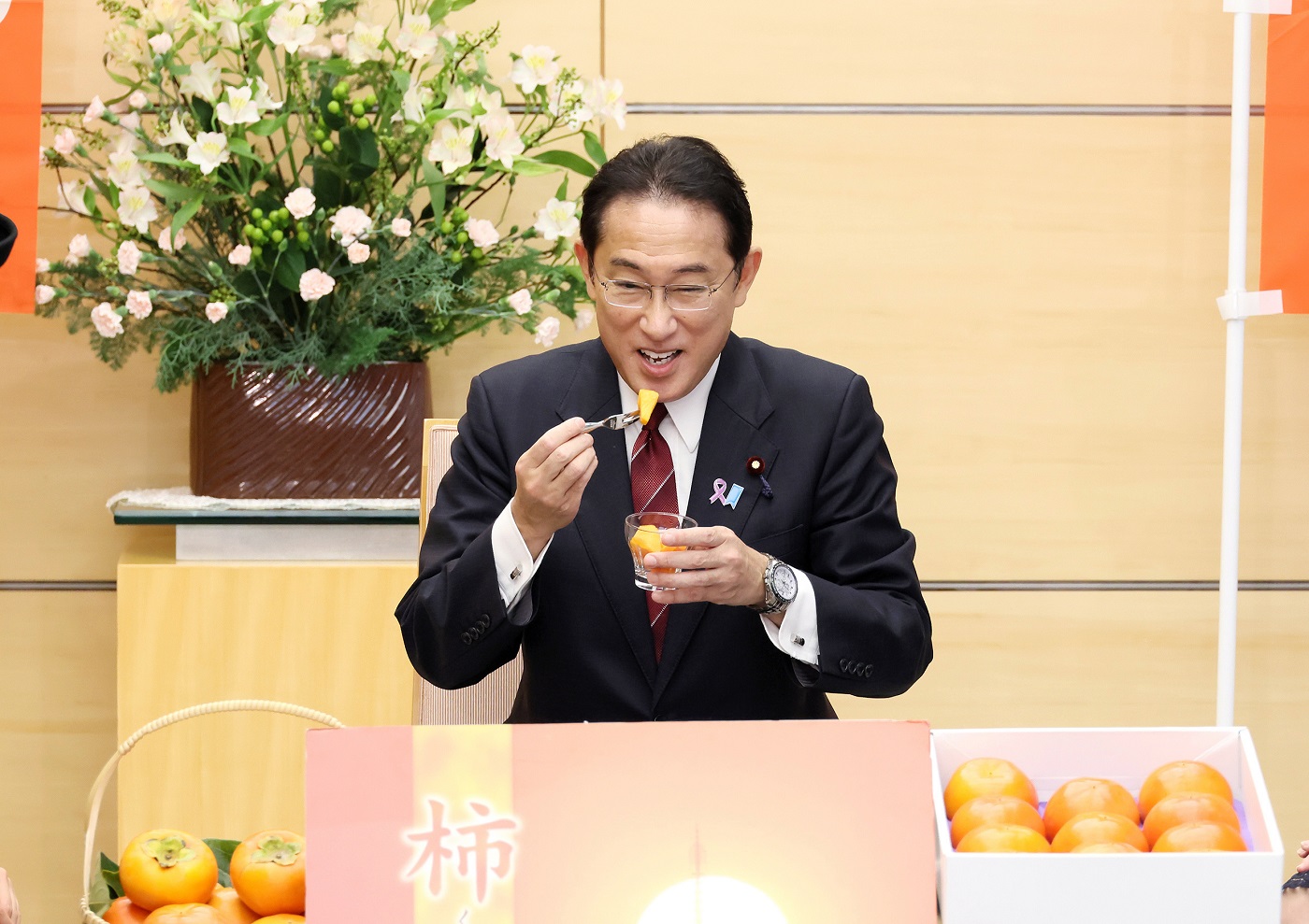 表敬を受ける岸田総理５