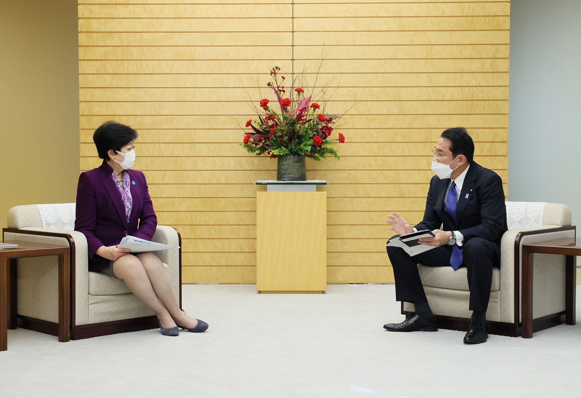 面会する岸田総理４