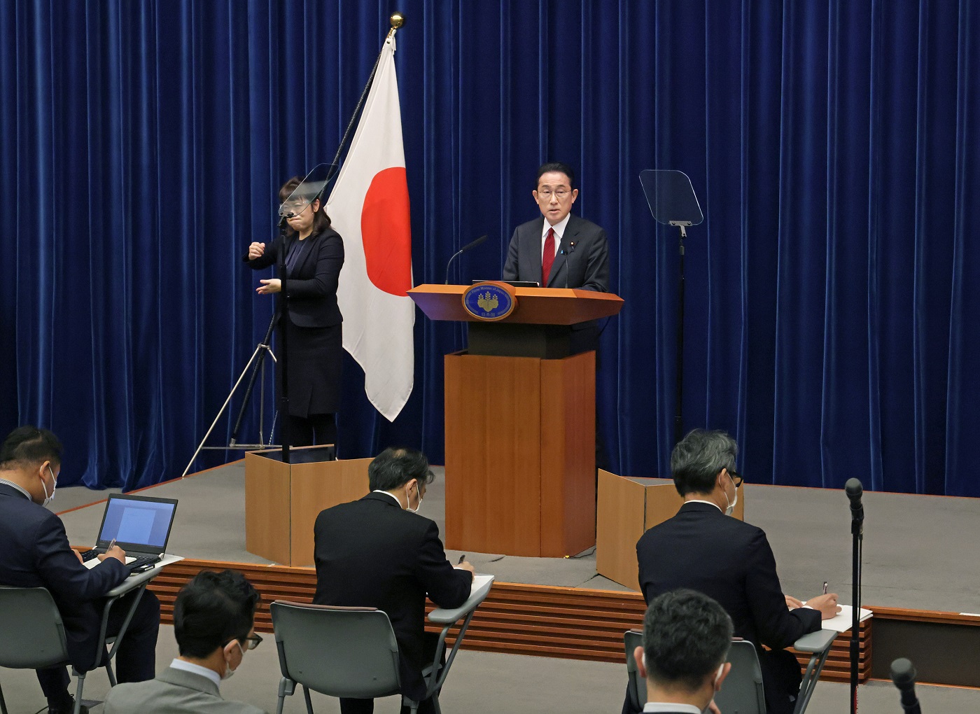 冒頭に発言する岸田総理５