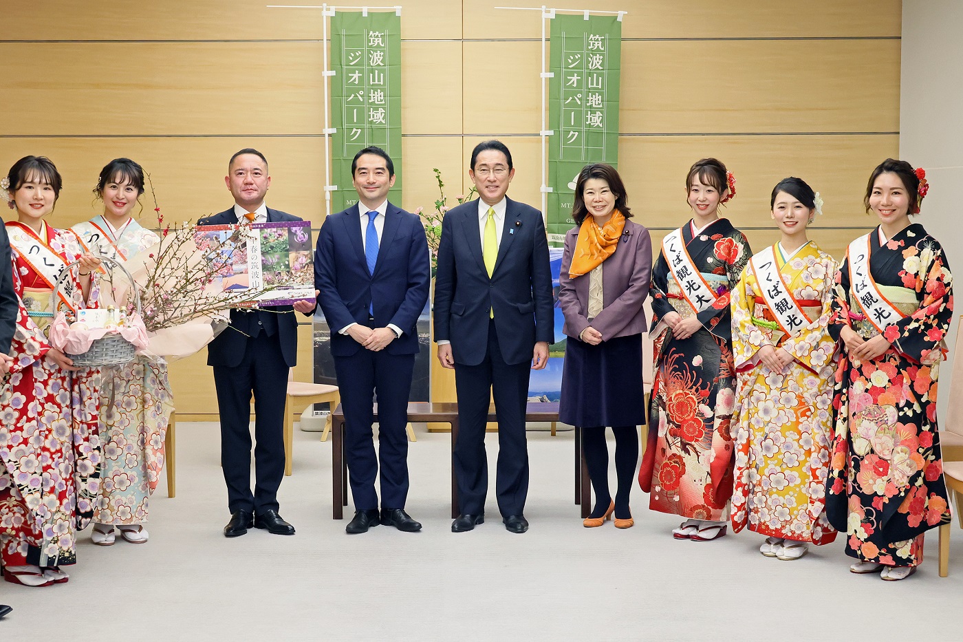 茨城県つくば市長等による表敬