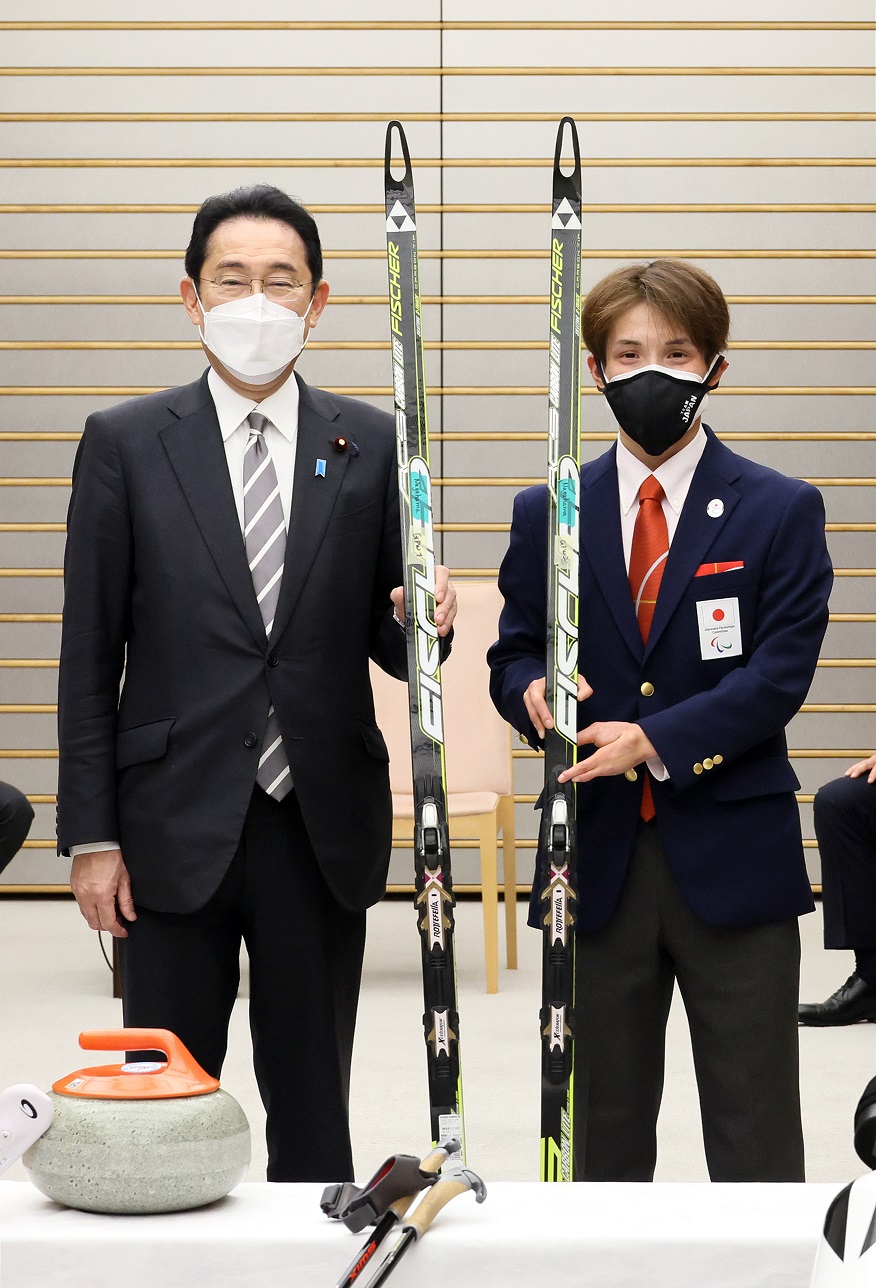 表敬を受ける岸田総理９