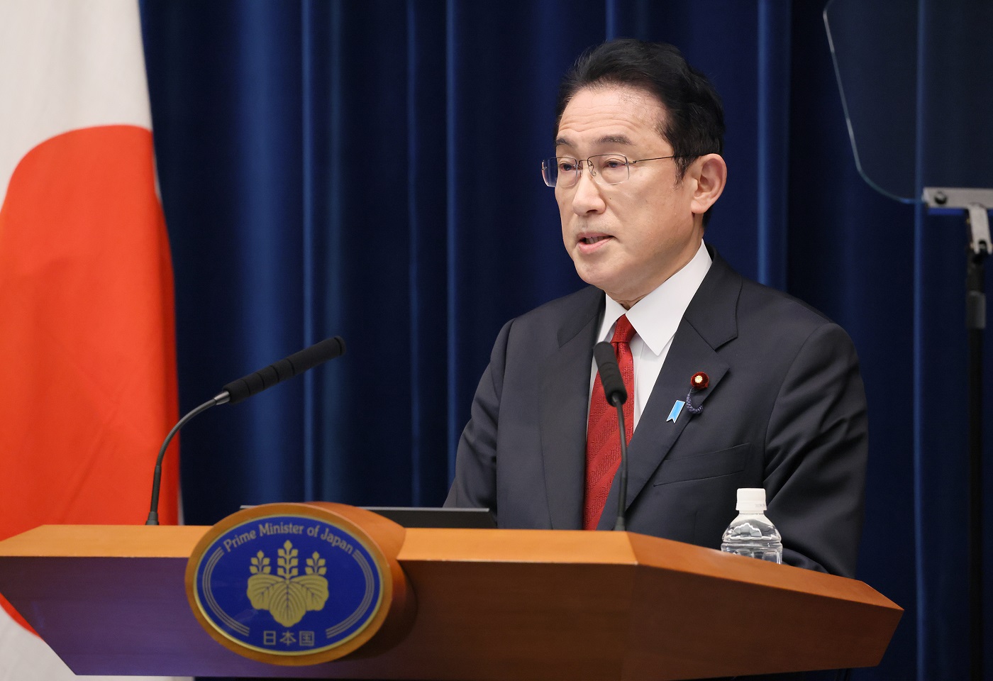冒頭に発言をする岸田総理１