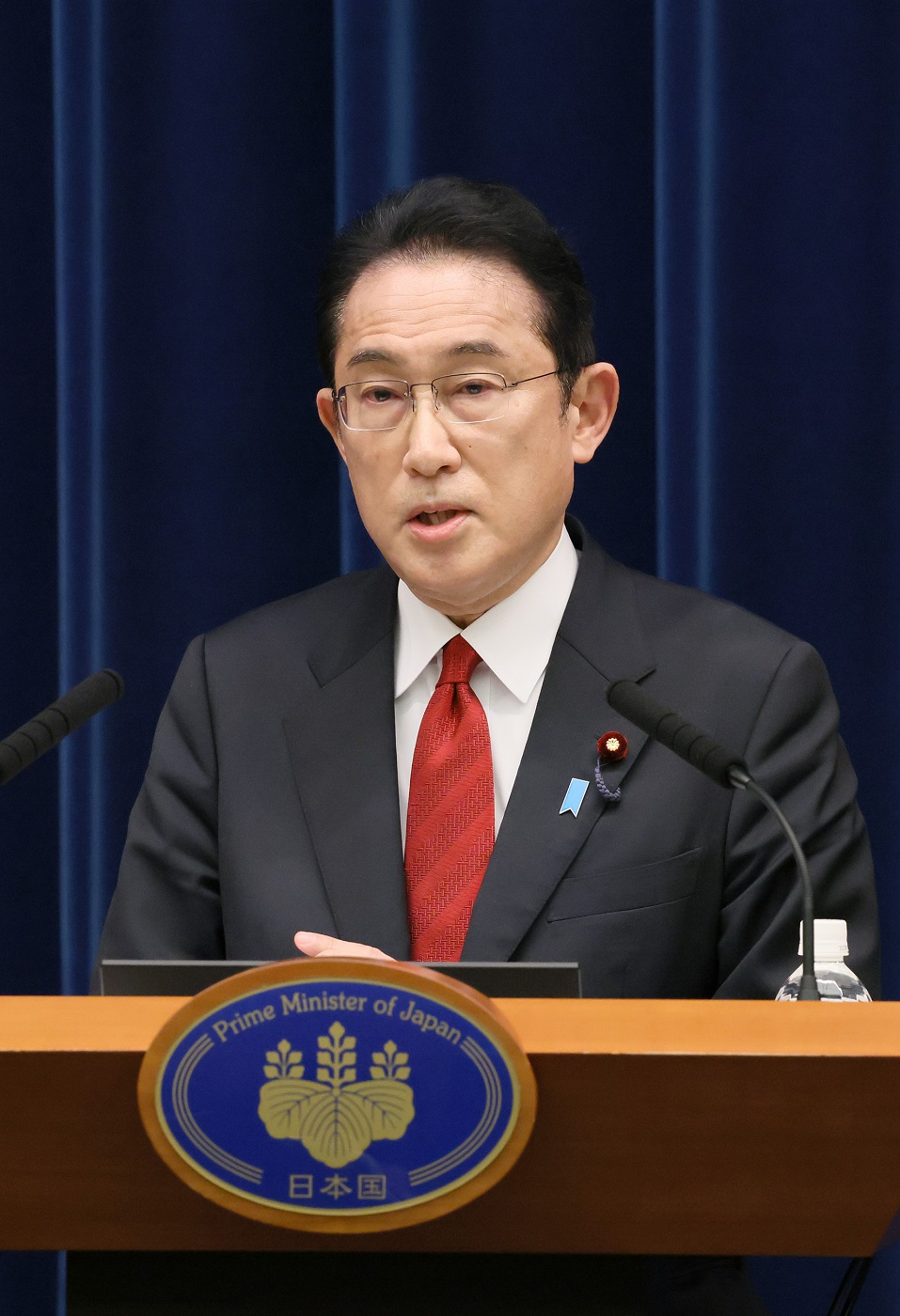 冒頭に発言をする岸田総理２