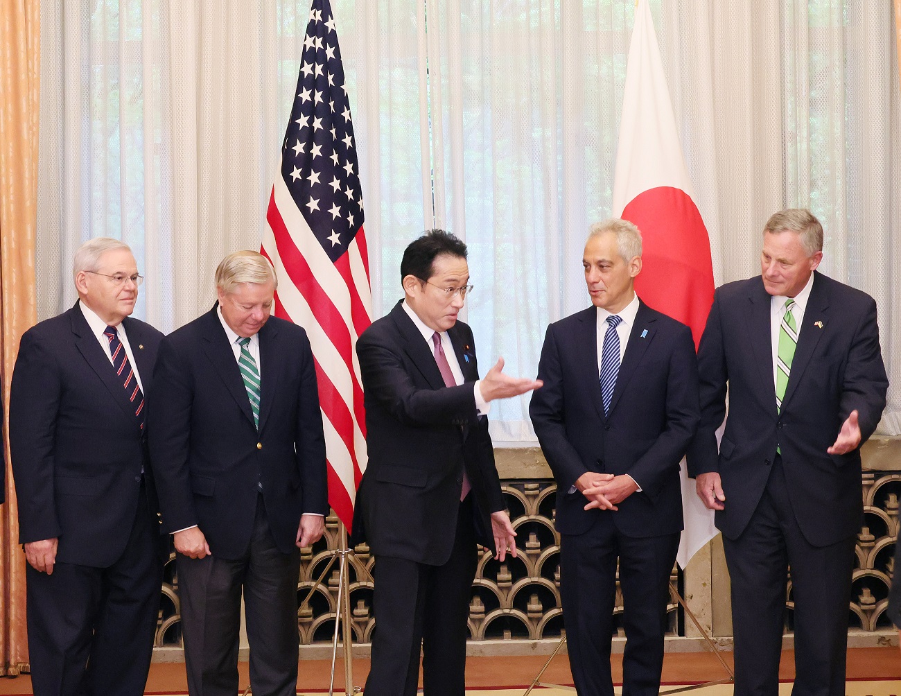 グレアム米国連邦上院議員一行との朝食会３