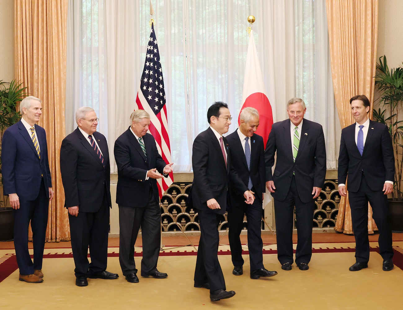グレアム米国連邦上院議員一行との朝食会４