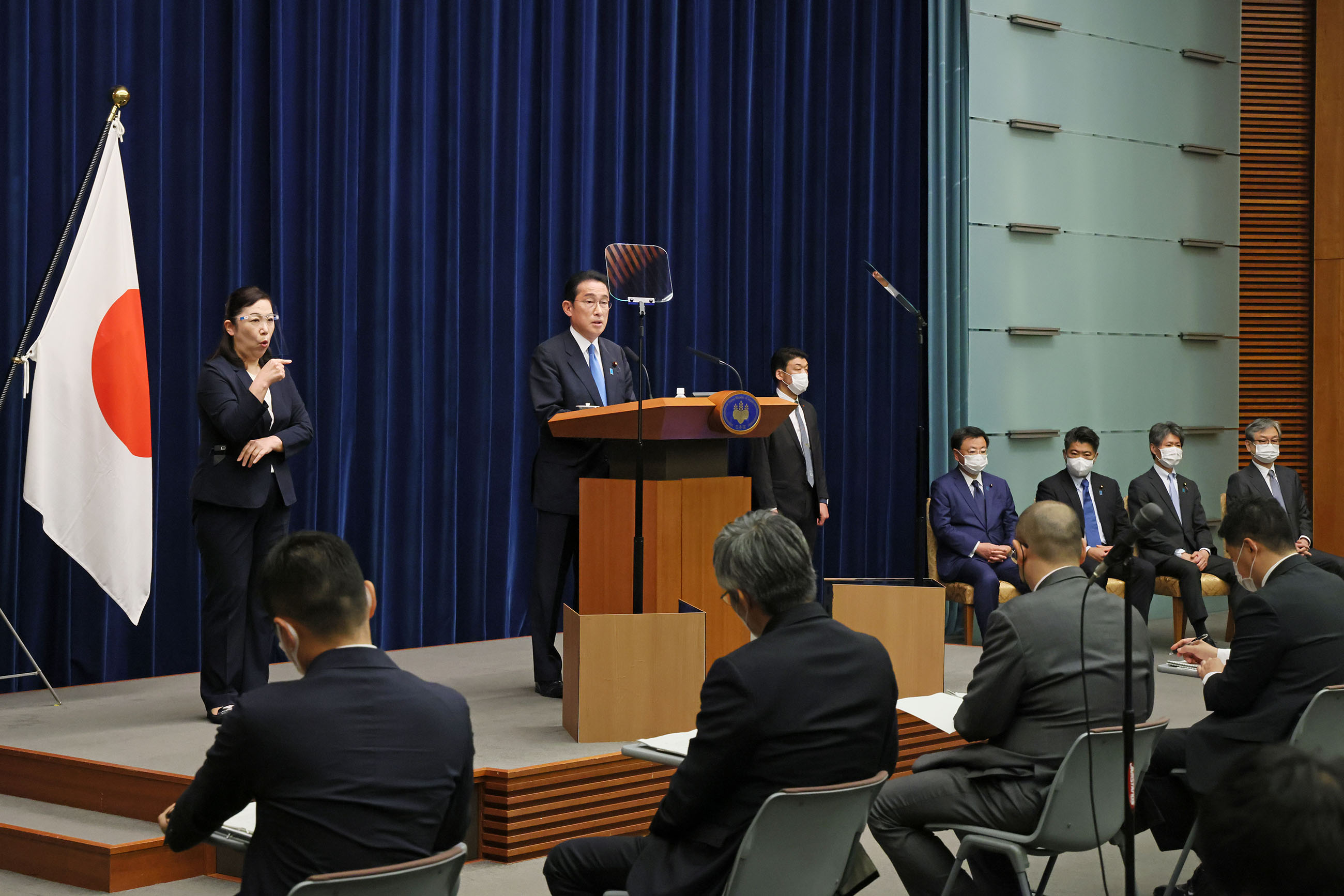 冒頭に発言する岸田総理２