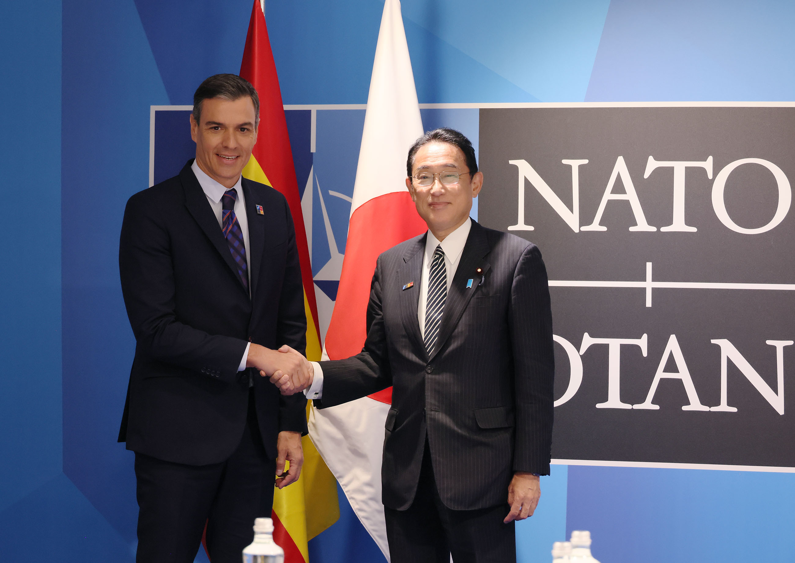 サンチェス・スペイン首相と会談する岸田総理２