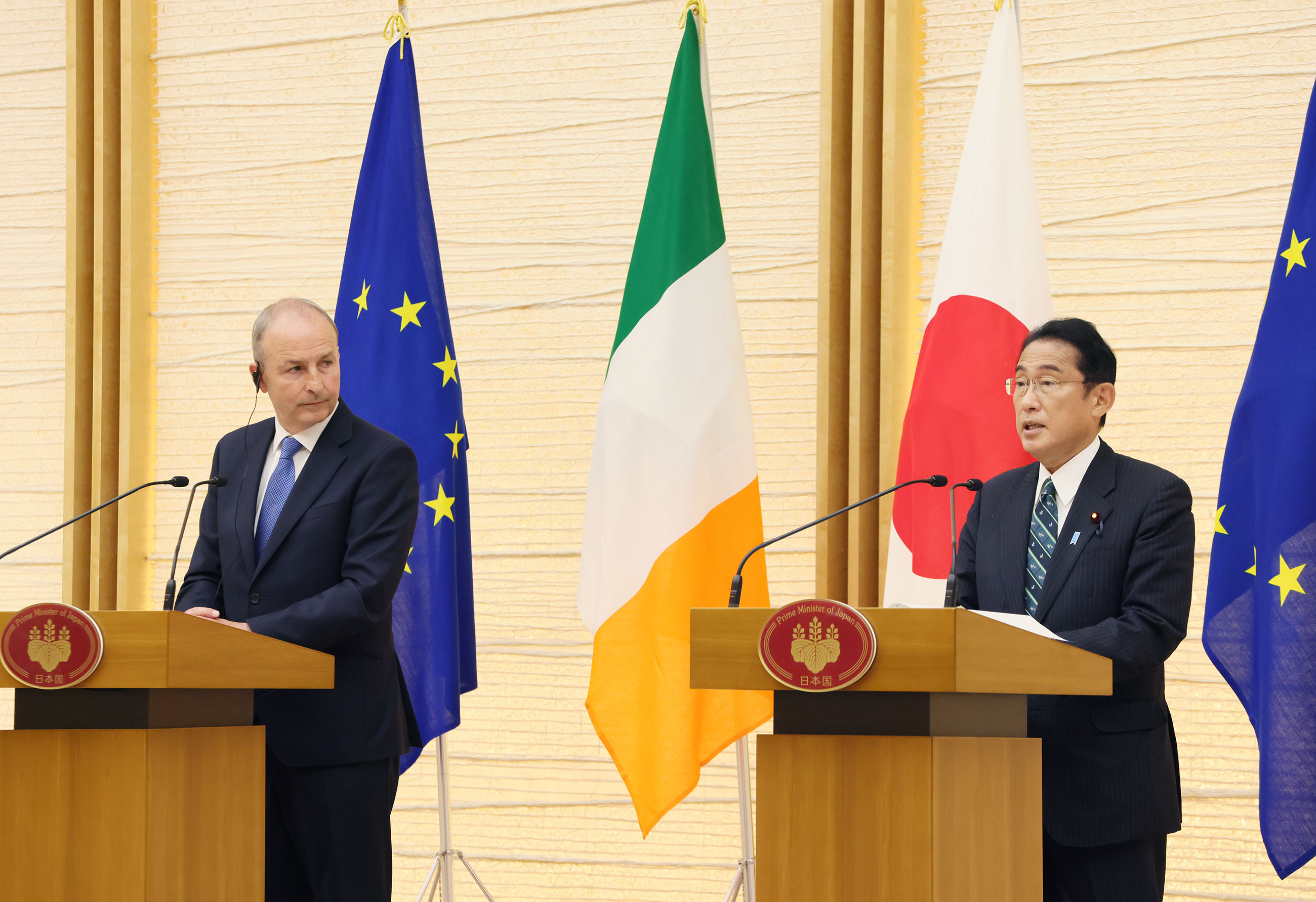 日・アイルランド共同記者発表２