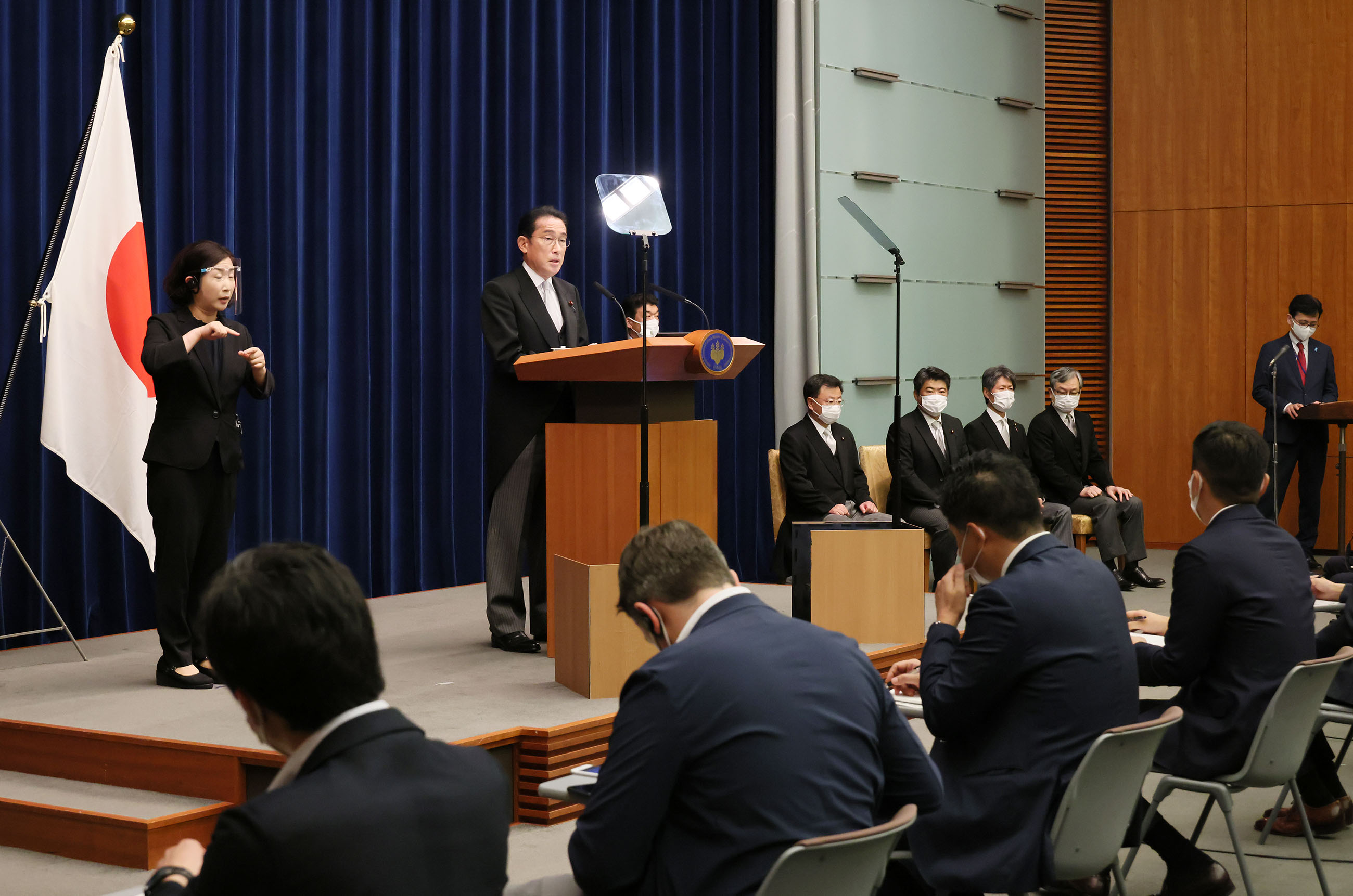 冒頭に発言する岸田総理２