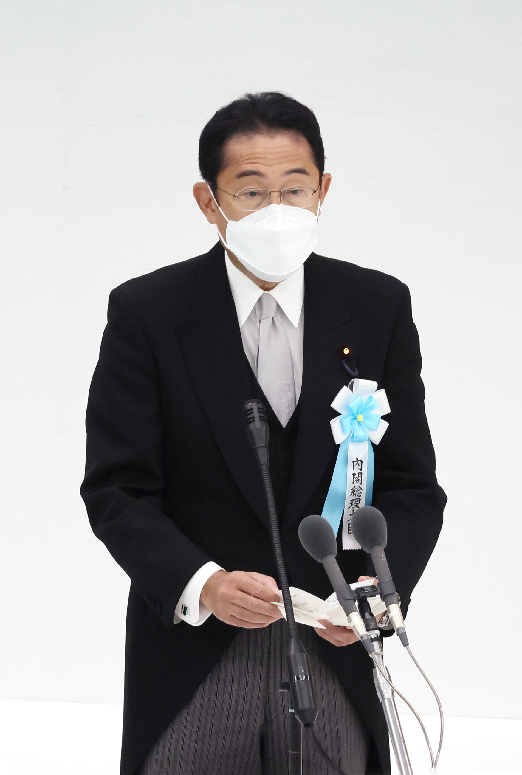 式辞を述べる岸田総理１