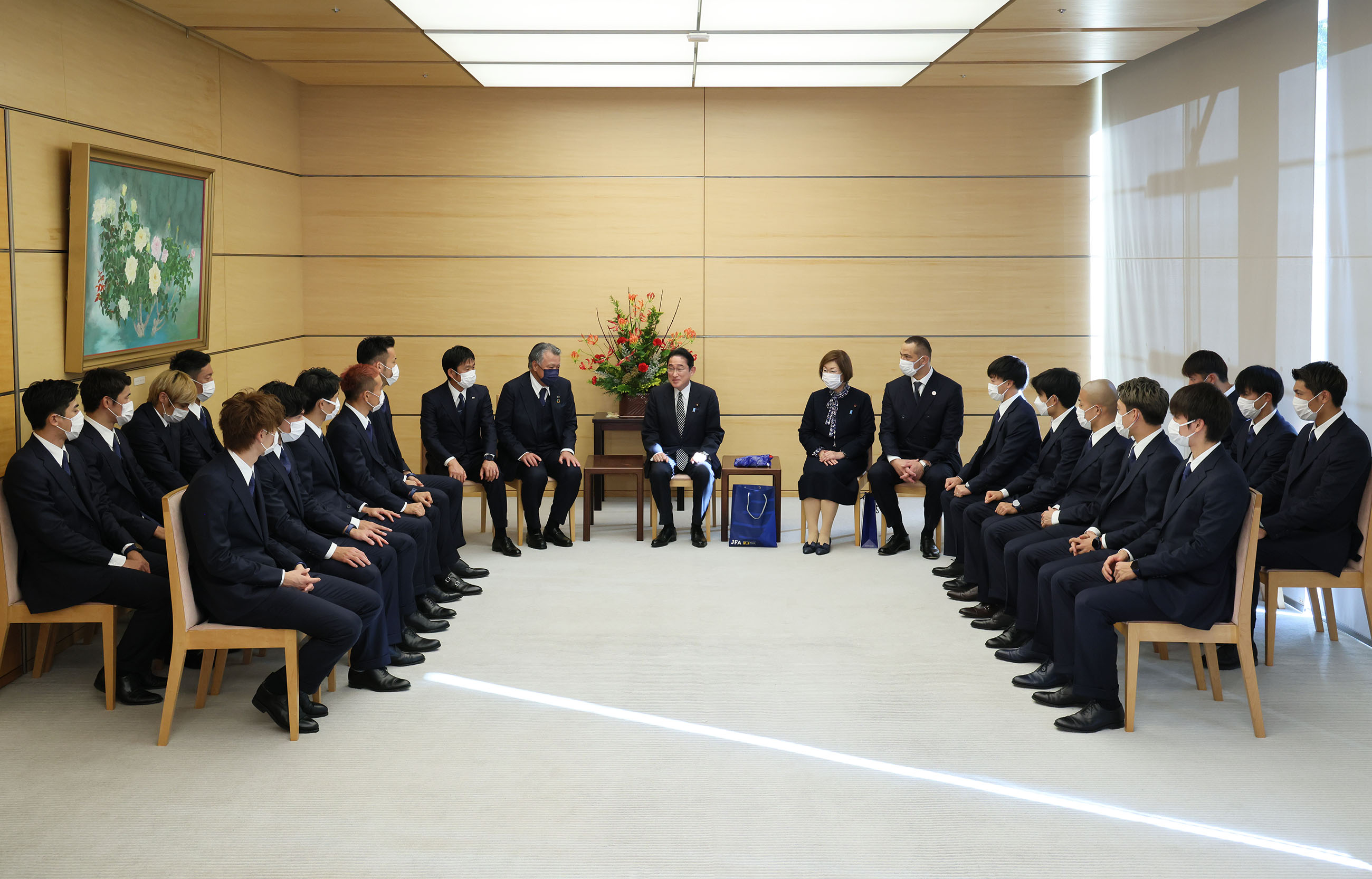 表敬を受ける岸田総理６