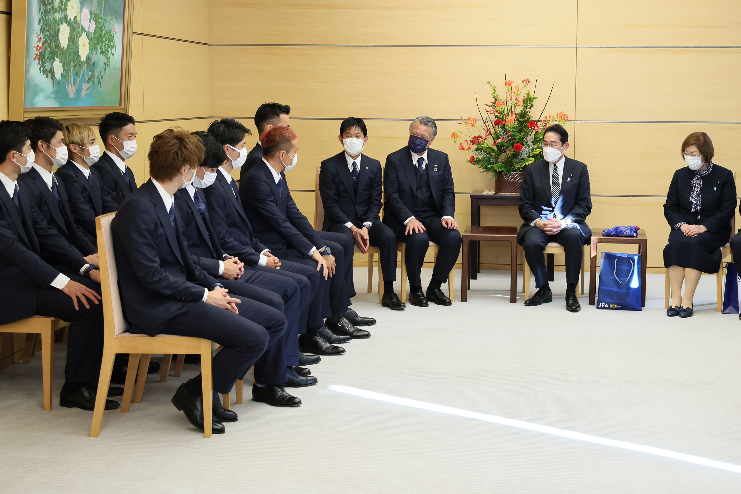 表敬を受ける岸田総理７