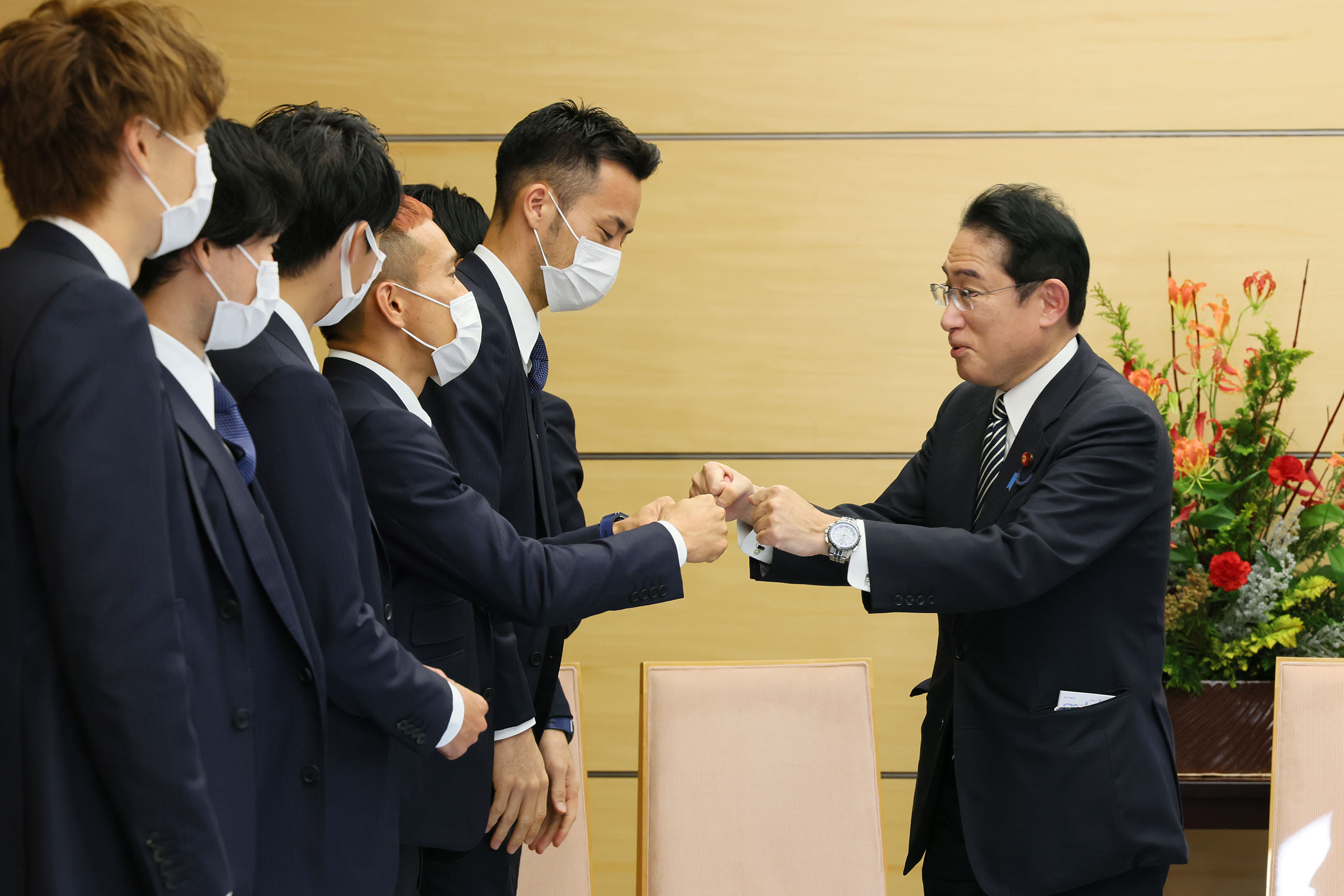 表敬を受ける岸田総理９