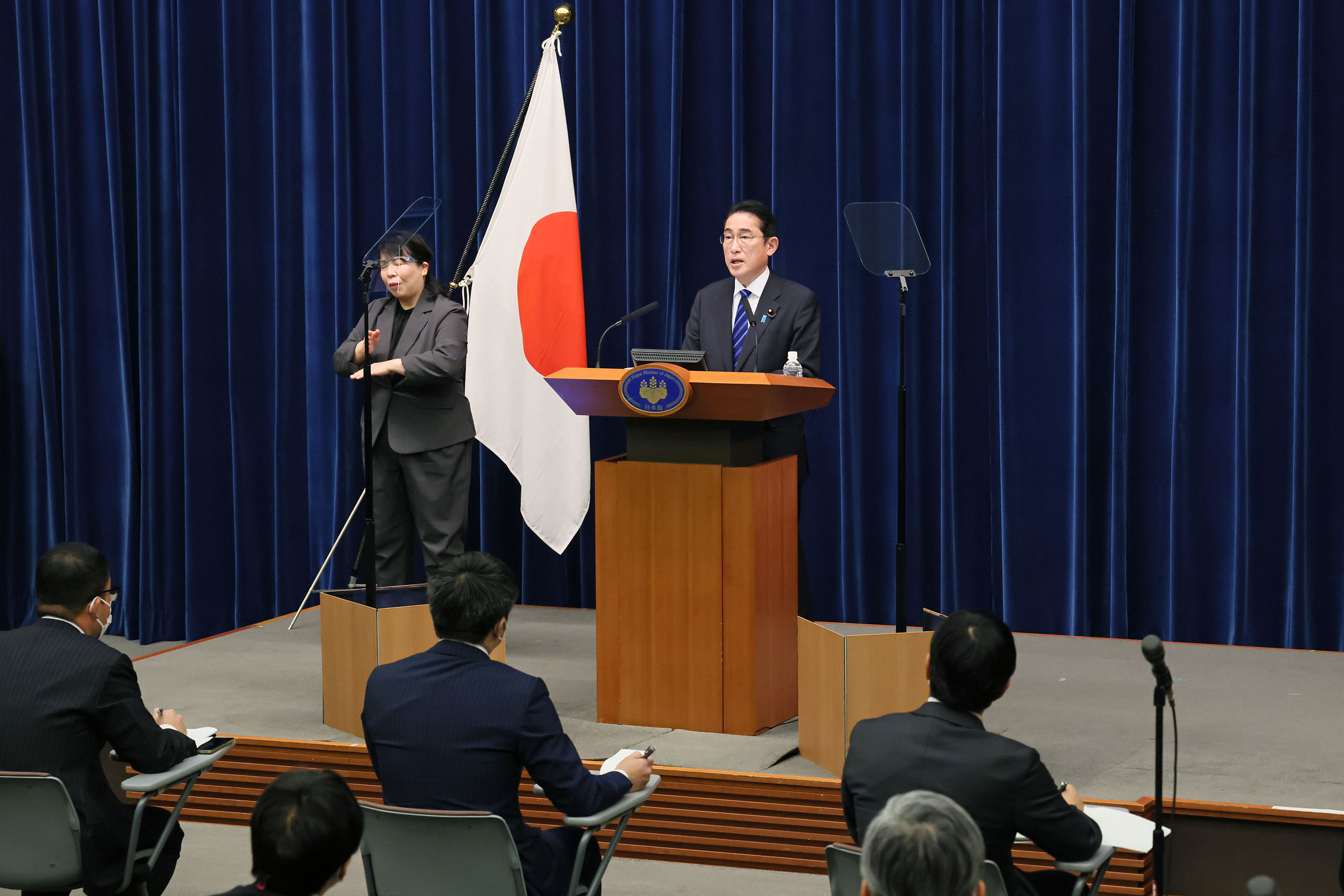 冒頭に発言する岸田総理５
