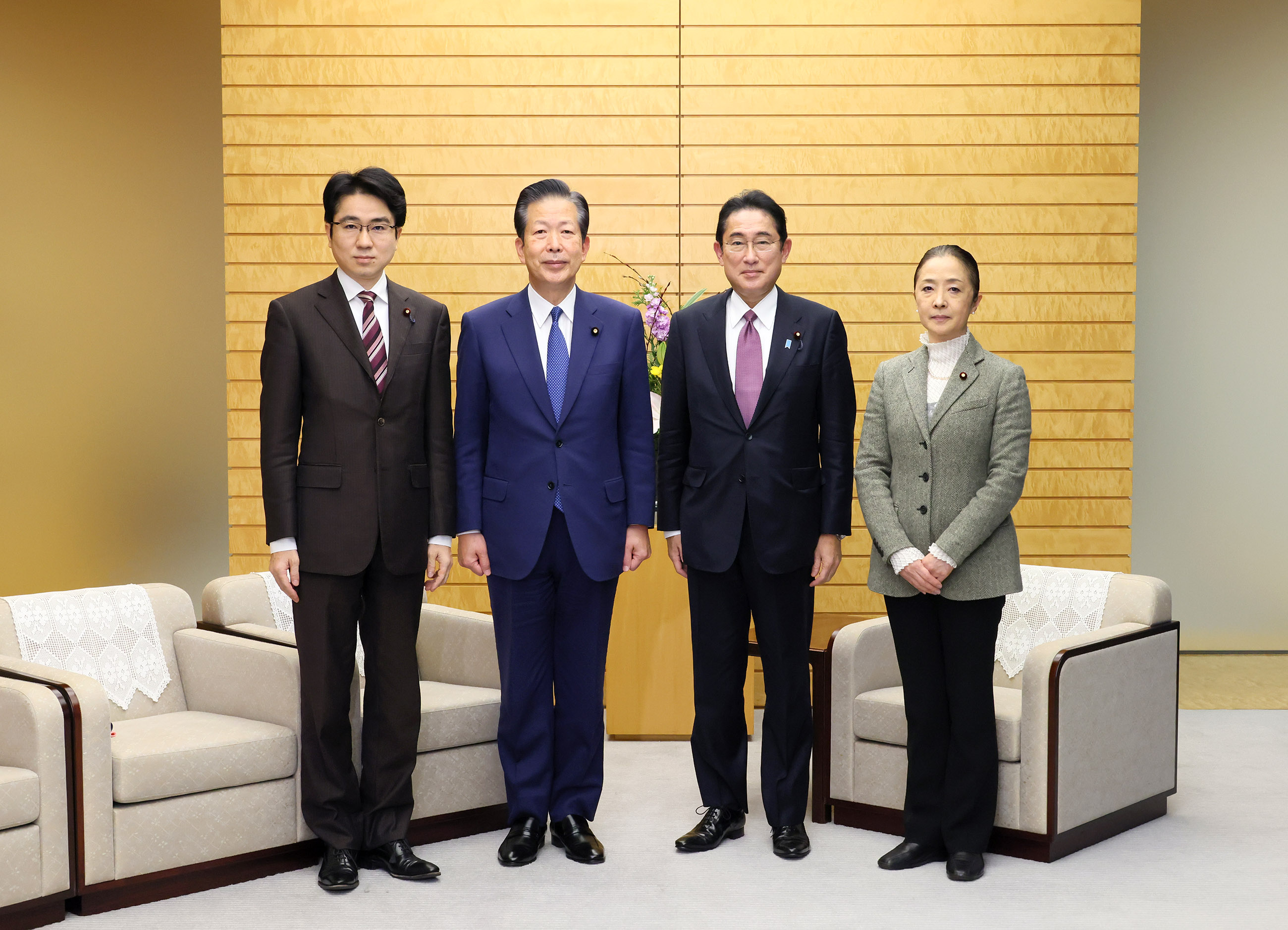 公明党代表一行による来訪