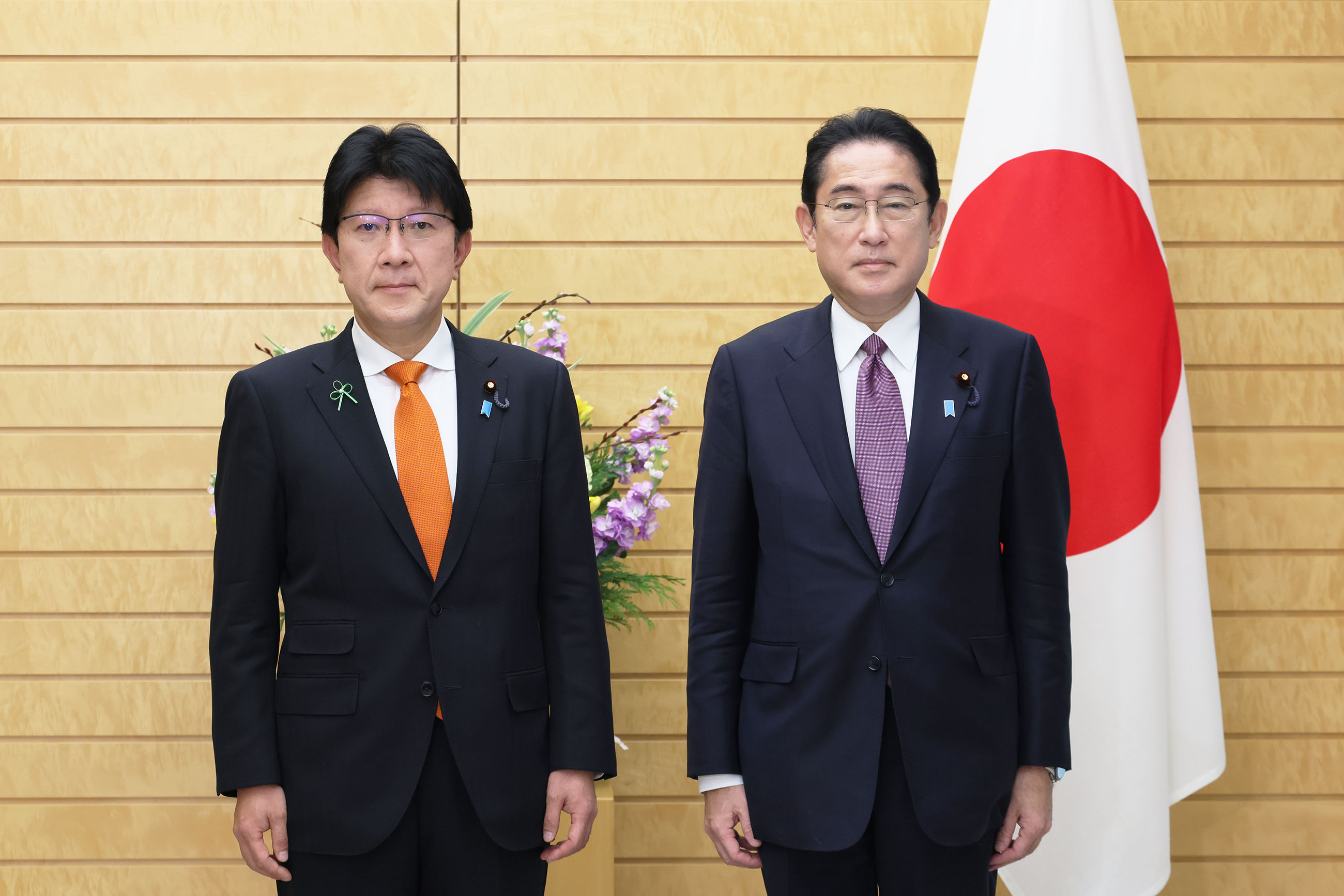 辞令交付（大臣政務官）