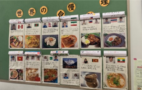 外国にルーツを持つ児童による料理や文化の紹介2