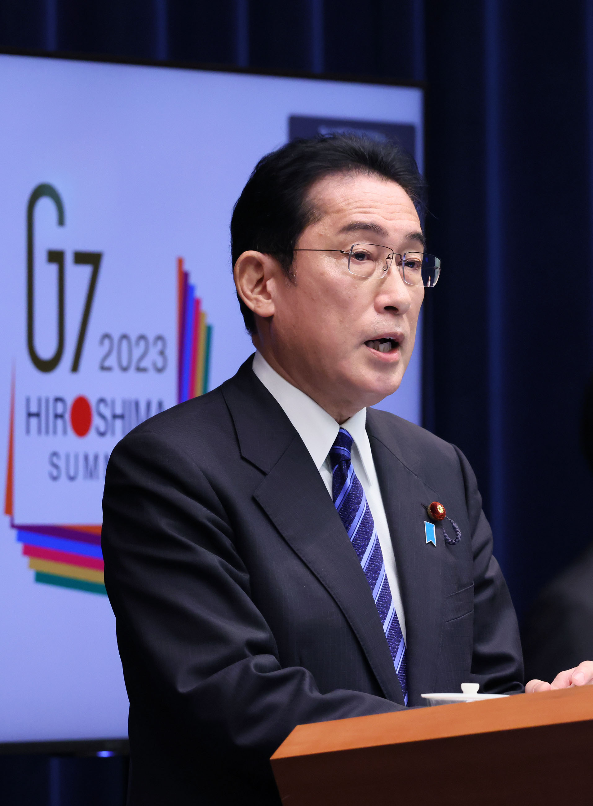 冒頭に発言する岸田総理８
