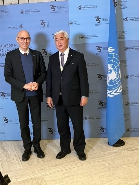 ヴォルカ―・ターク国連人権高等弁務官(OHCHR)との意見交換