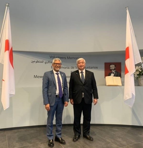 ジャガン・チャパゲイン国際赤十字・赤新月社連盟(IFRC)事務総長との意見交換