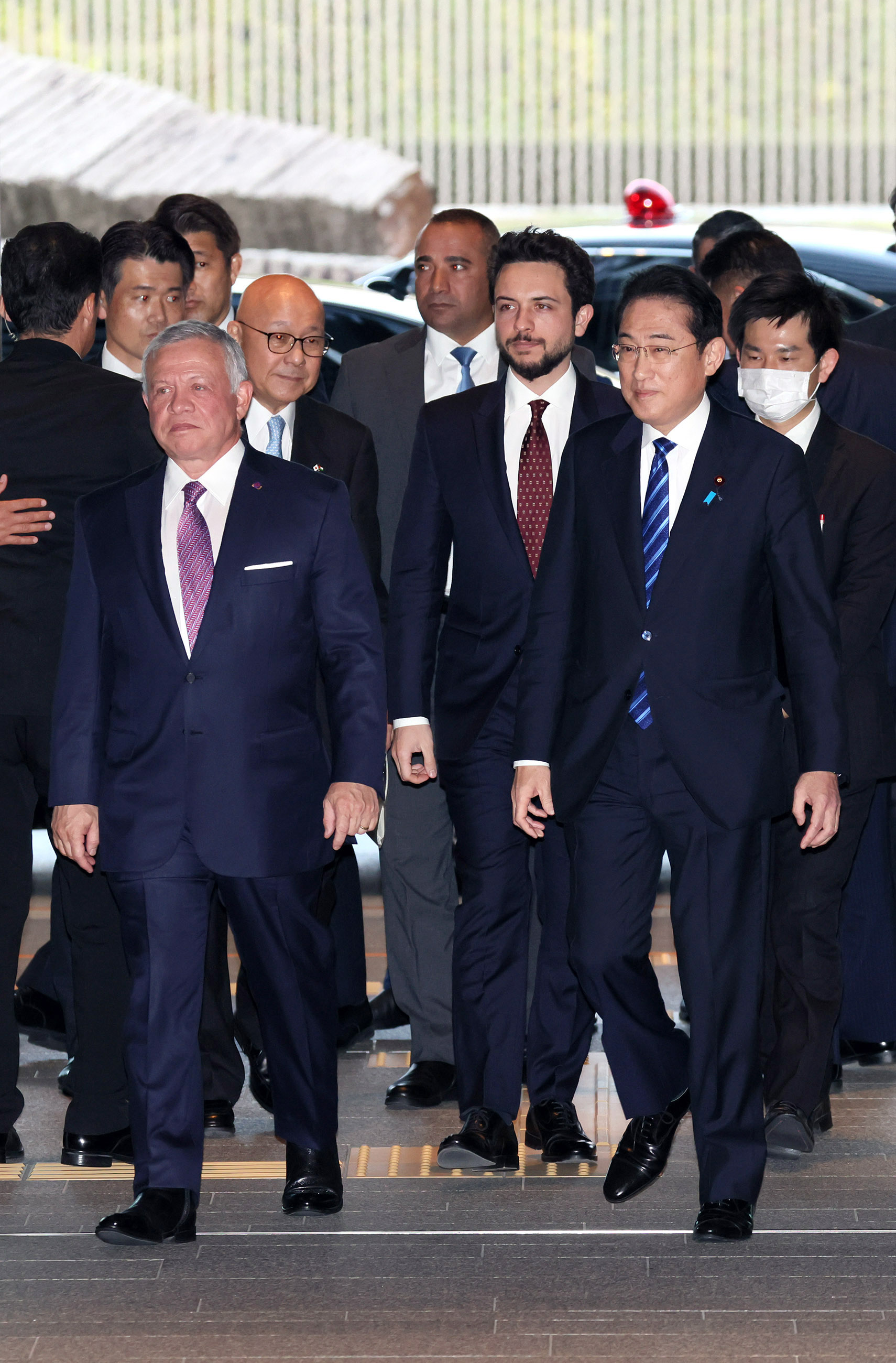 アブドッラー・ヨルダン国王陛下を迎える岸田総理